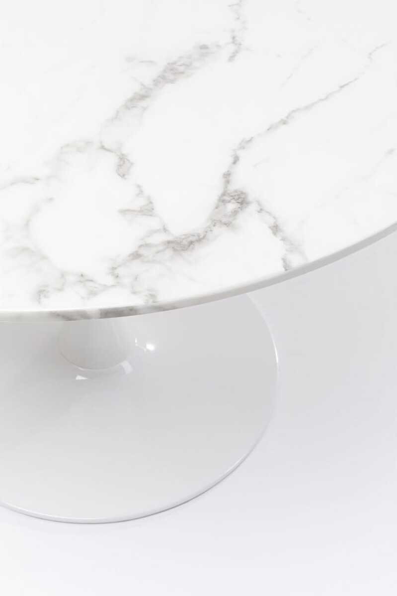 KARE Design Tisch Veneto Marmor weiss rund 110