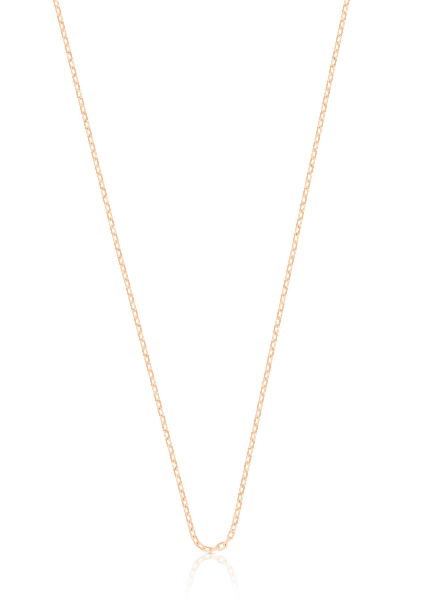 MUAU Schmuck Collier Anker Rotgold 750, 1.2mm, 45cm