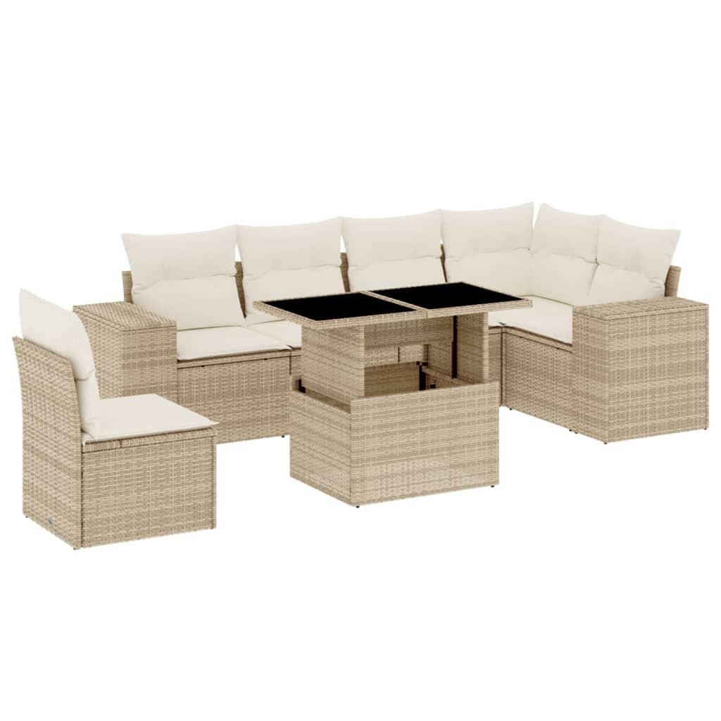 VidaXL Garten sofagarnitur poly-rattan