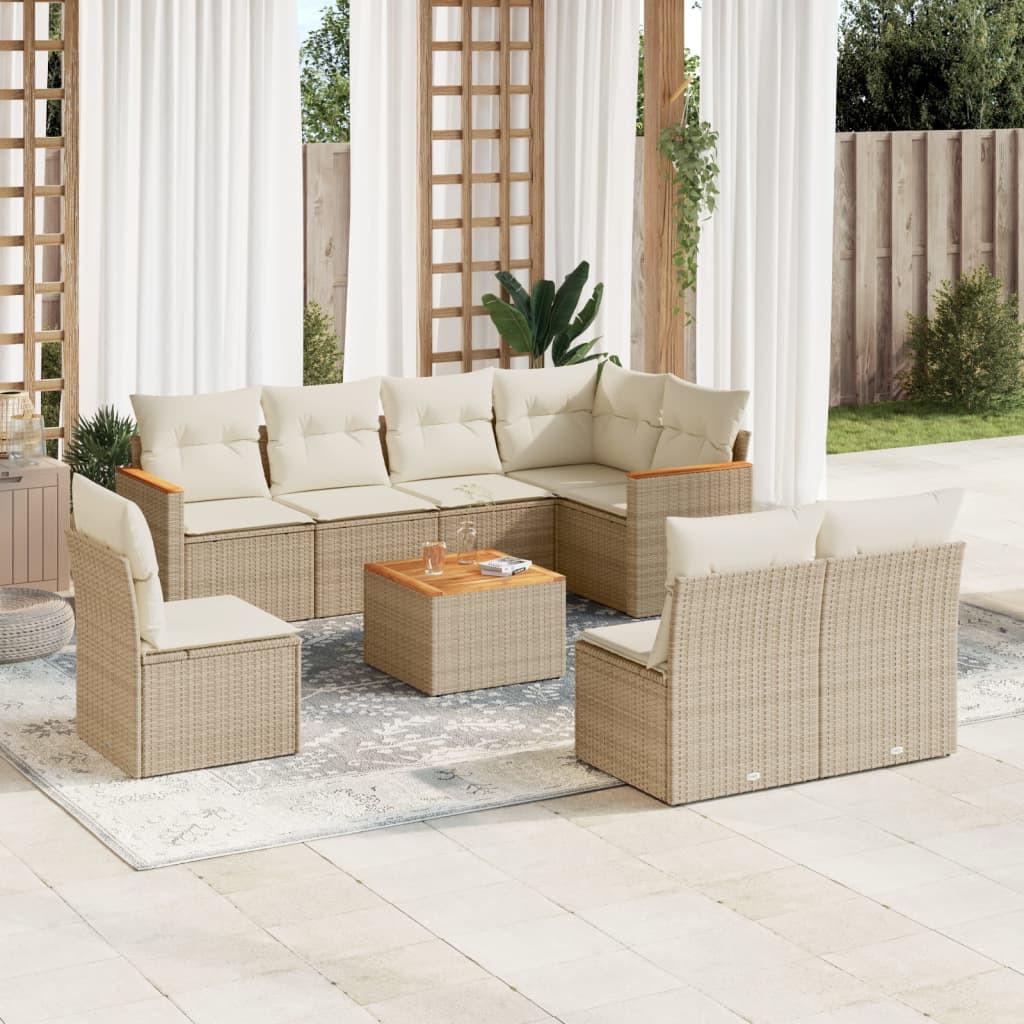 VidaXL Garten sofagarnitur poly-rattan