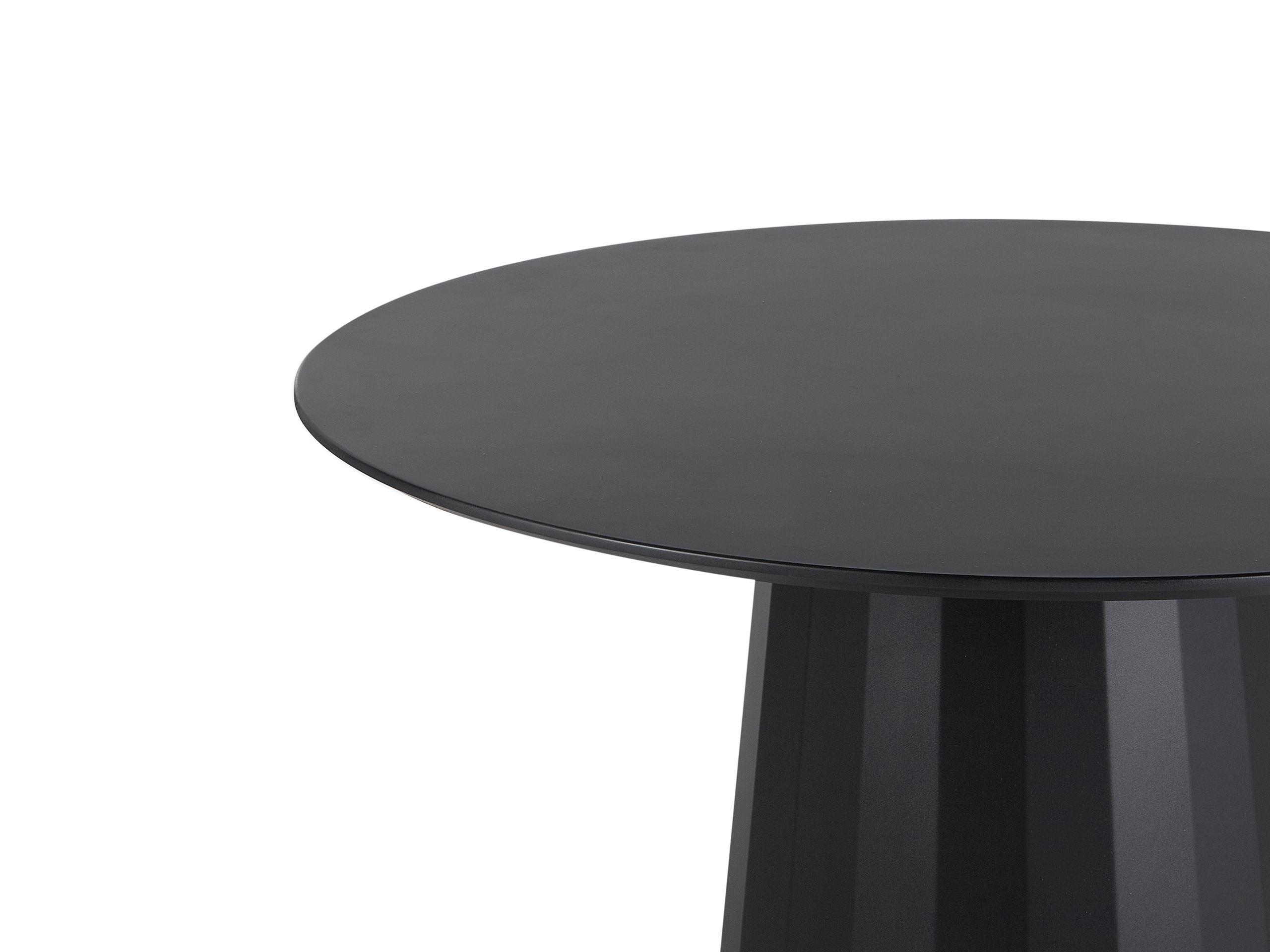 Beliani Esstisch aus Stahl Modern PLATO