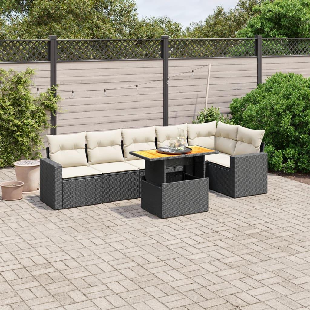 VidaXL Garten sofagarnitur poly-rattan
