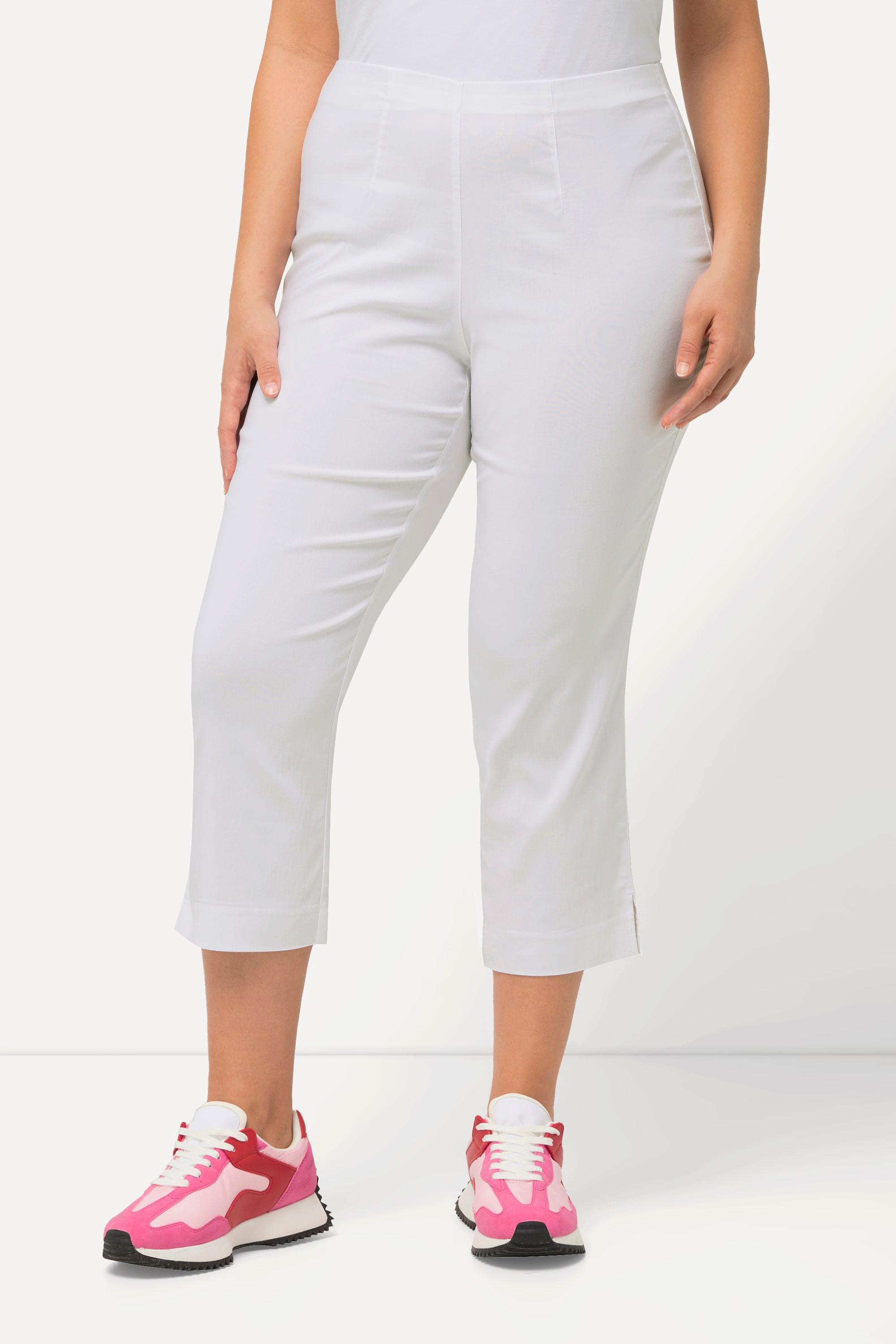 Ulla Popken Bengalinhose wadenlang mit Elastikbund