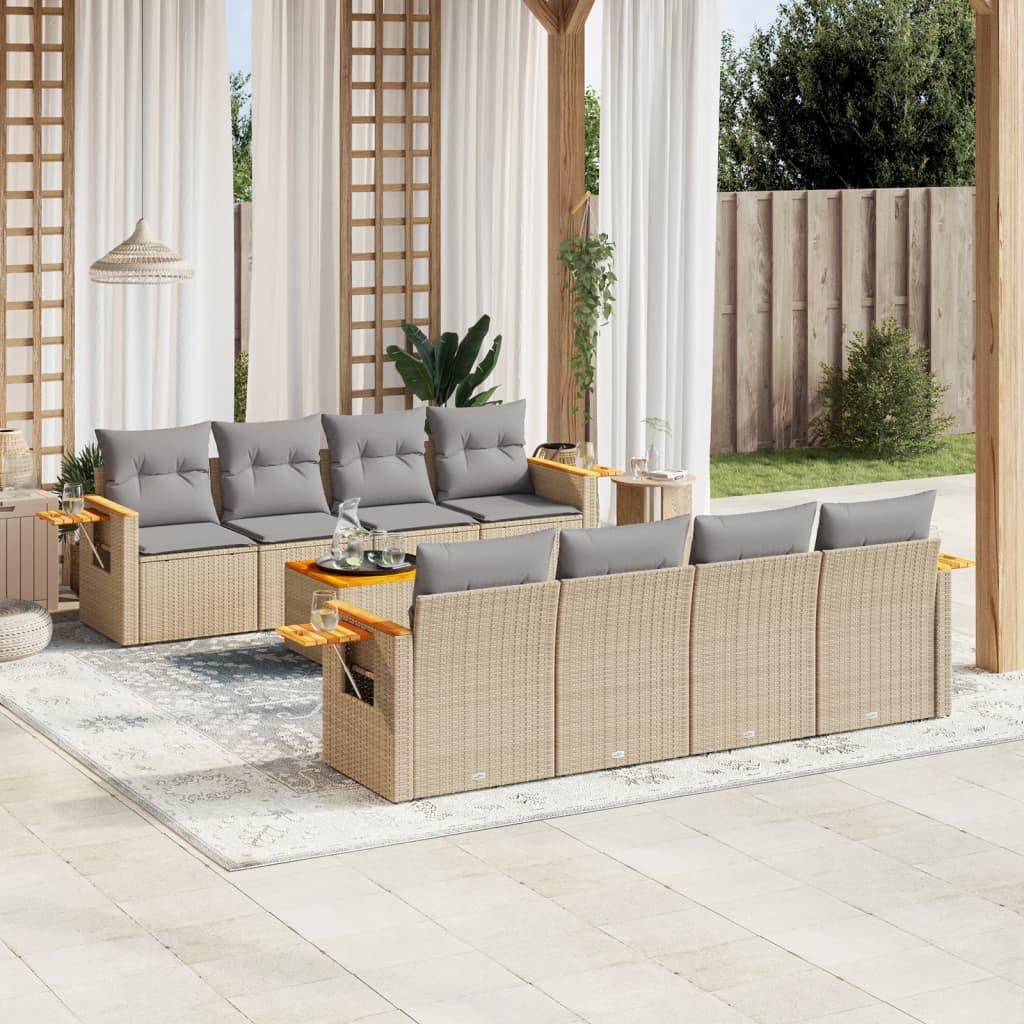 VidaXL Garten sofagarnitur poly-rattan
