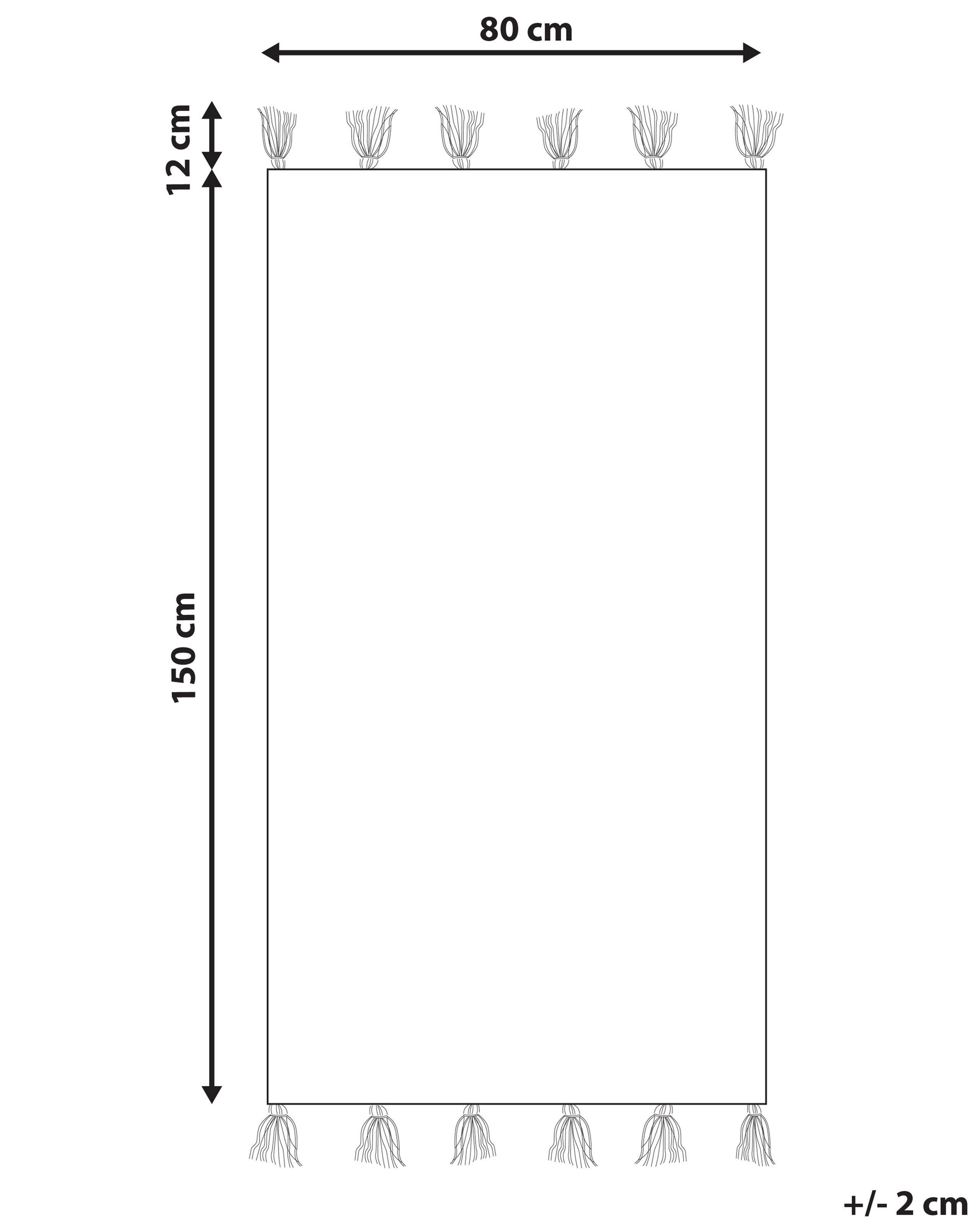 Beliani Teppich aus Baumwolle Boho NIGDE