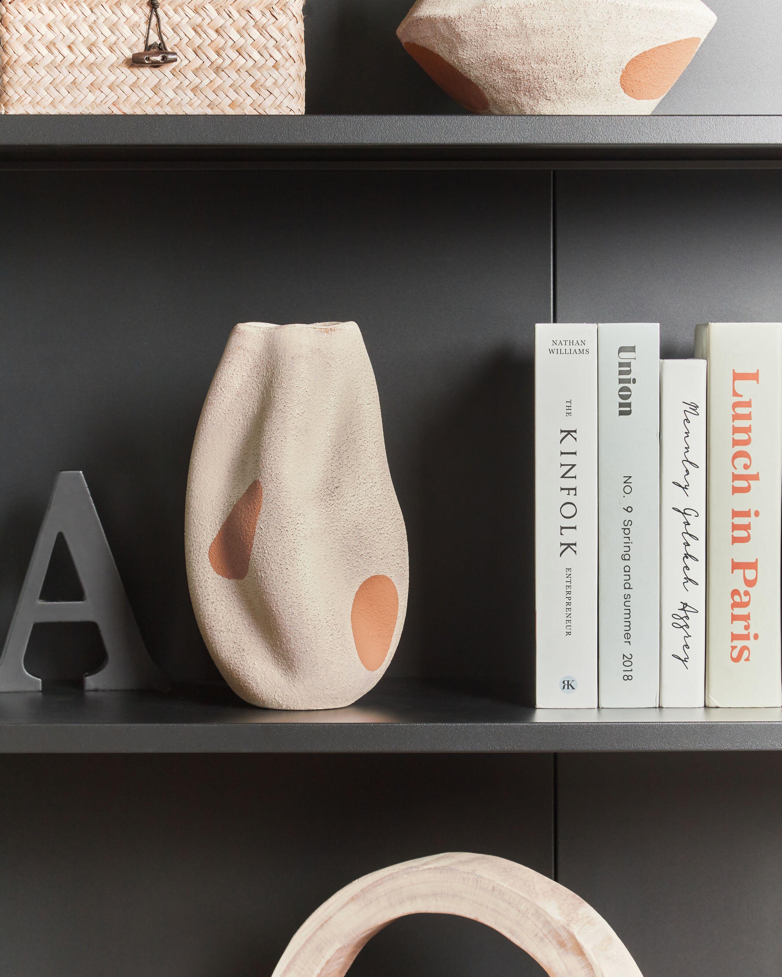 Beliani Blumenvase aus Steinzeug Modern BATOIDEA