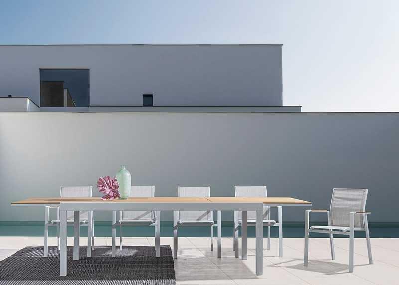 mutoni Garten Ausziehtisch Elias 200-300x95 weiss