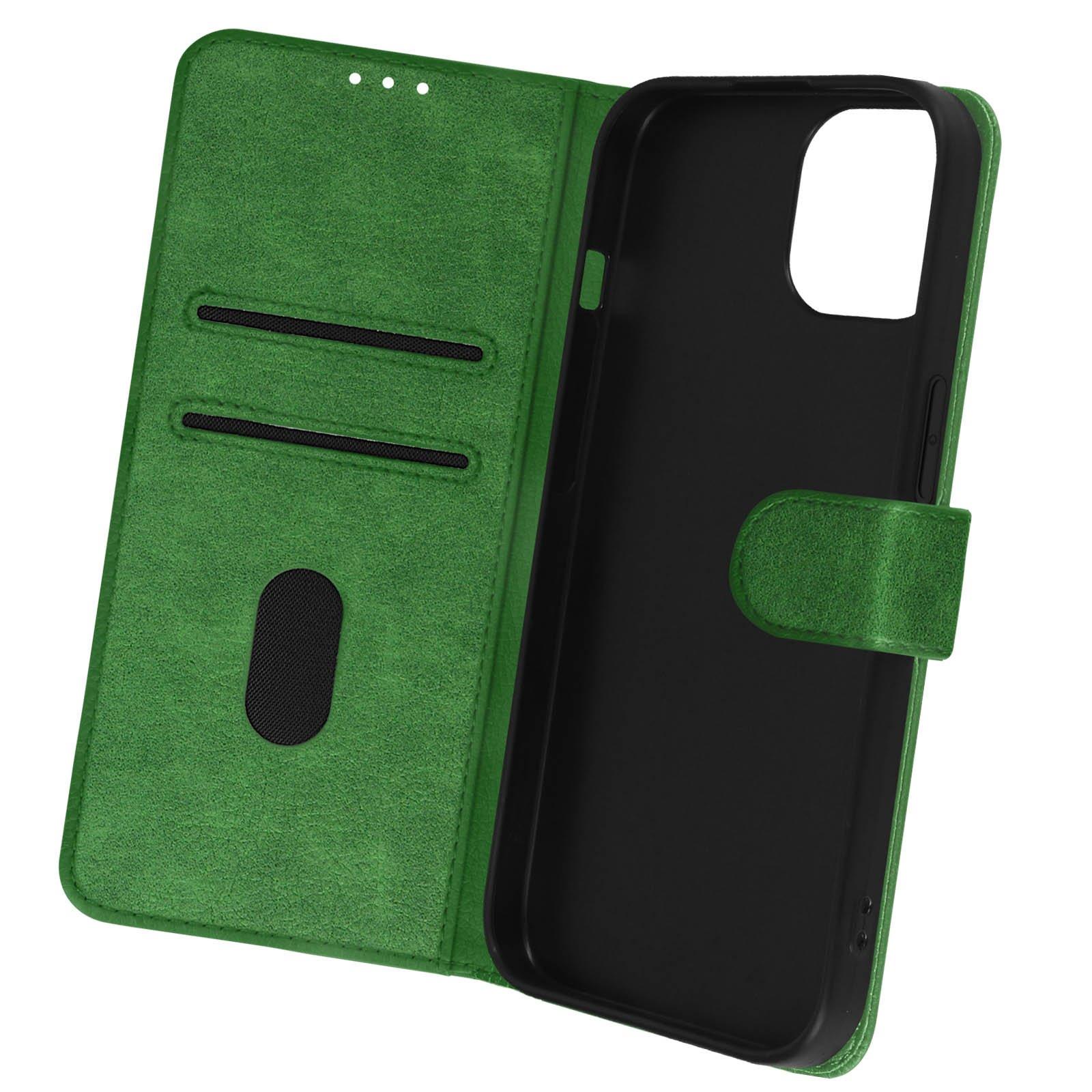 Avizar Klappetui Apple iPhone 15 Plus Grün