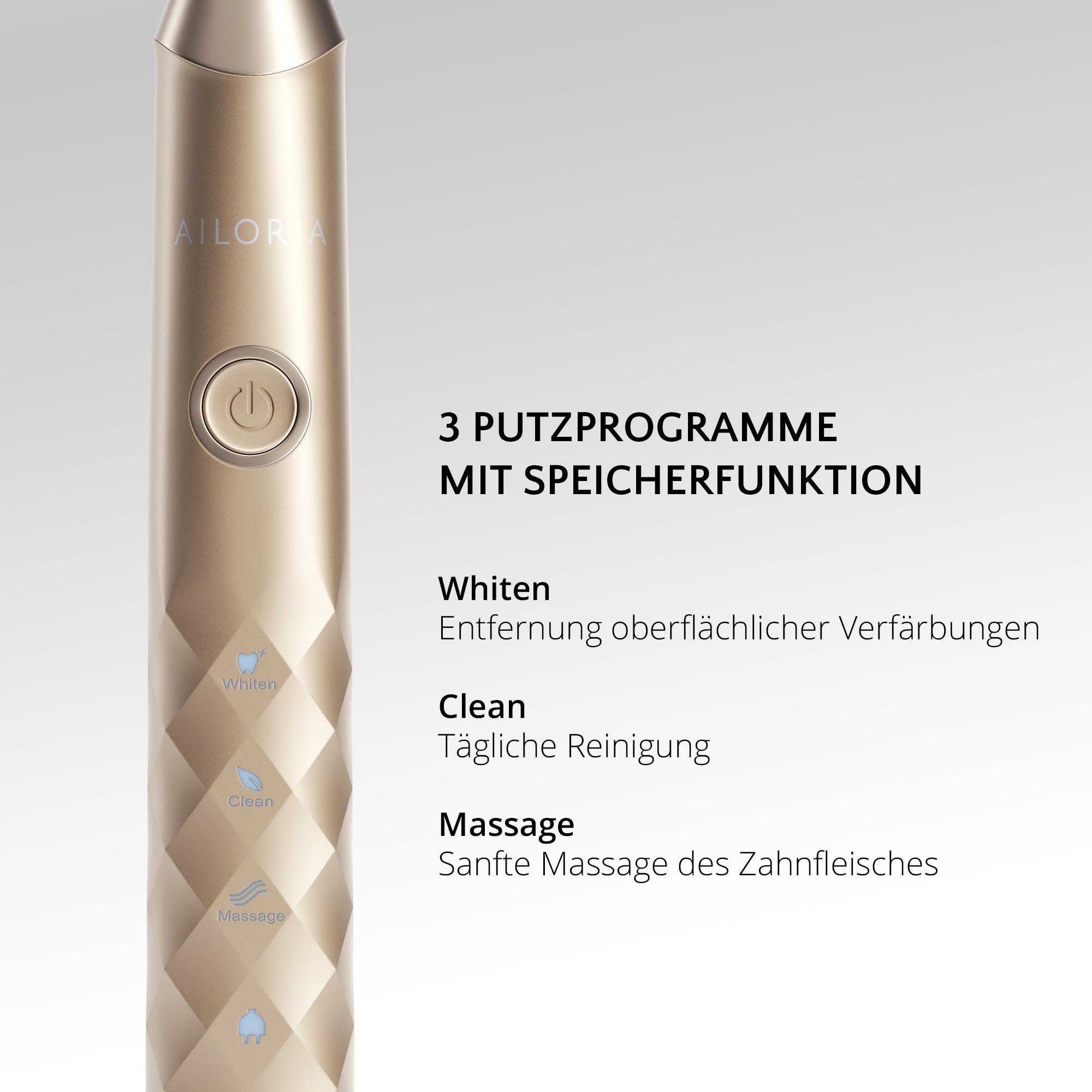 AILORIA SHINE BRIGHT SET USB-Schallzahnbürste Limited Edition