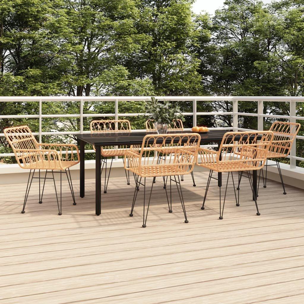 VidaXL Garten essgruppe poly-rattan