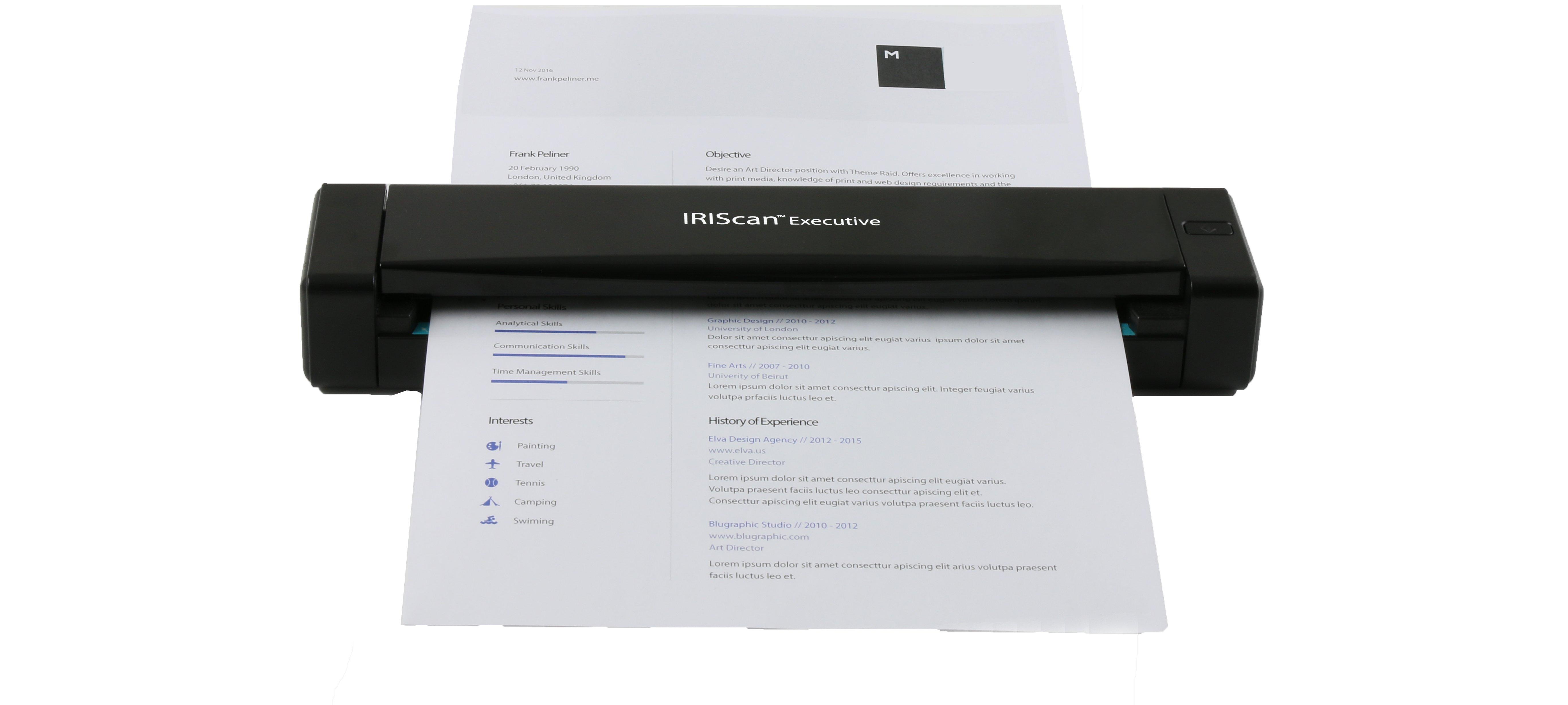 I.R.I.S. I.R.I.S. IRIScan Executive 4 Scanner mit Vorlageneinzug 600 x 600 DPI A4 Schwarz