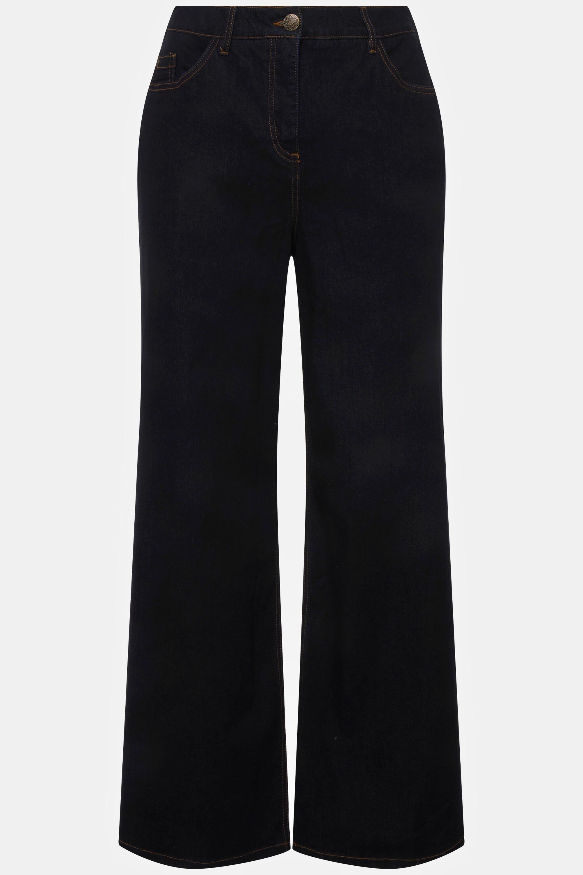 Ulla Popken Mary Weites Bein 5-Pocket Jeans mit Komfortbund