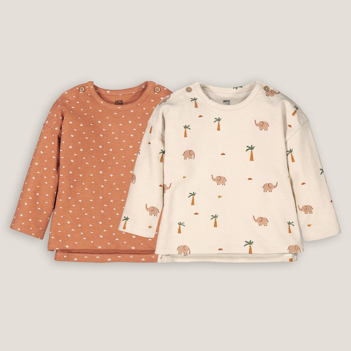La Redoute Collections 2er-Pack bedruckte Langarmshirts