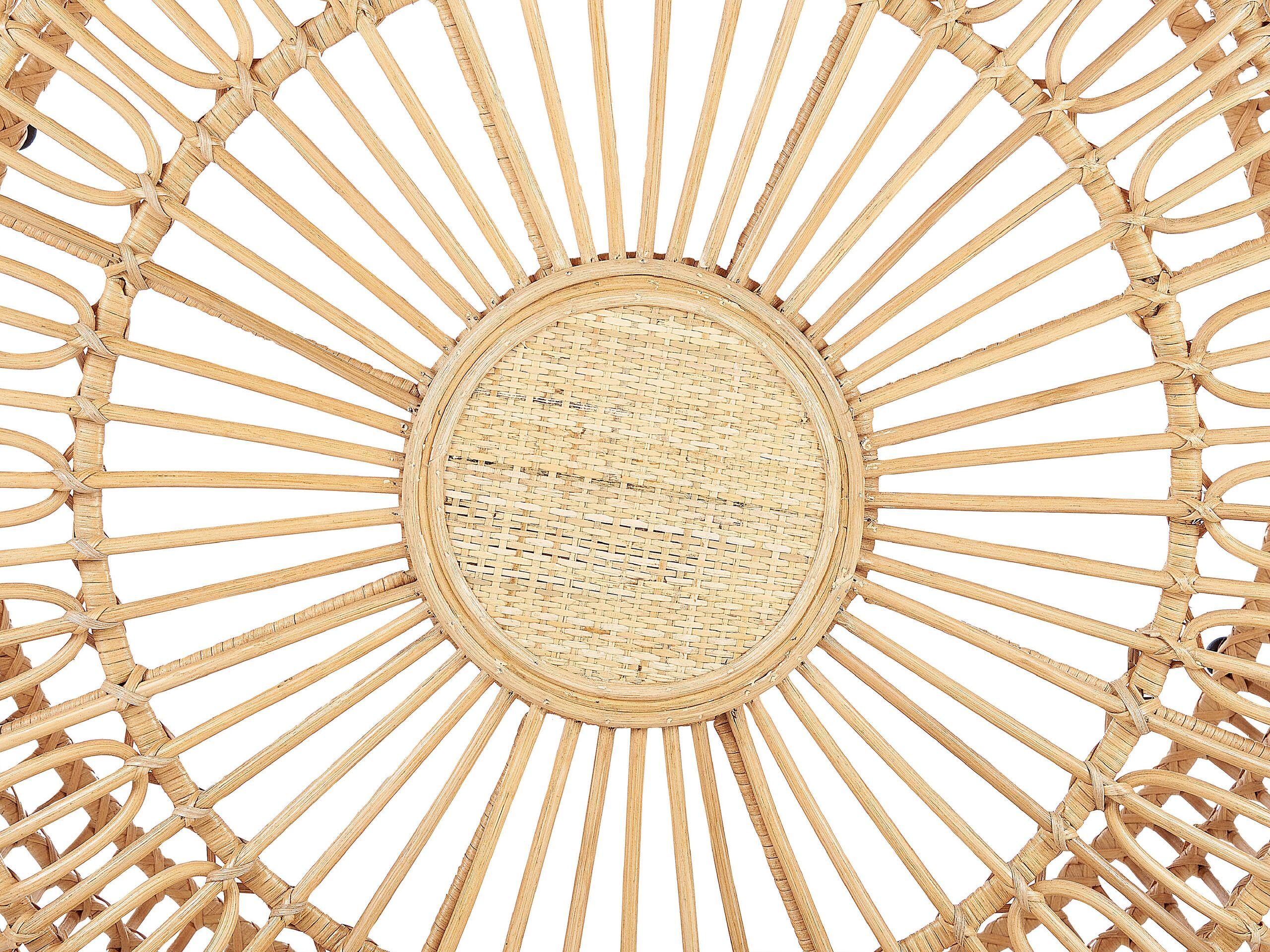 Beliani Couchtisch aus Rattan Boho RANDAZZO