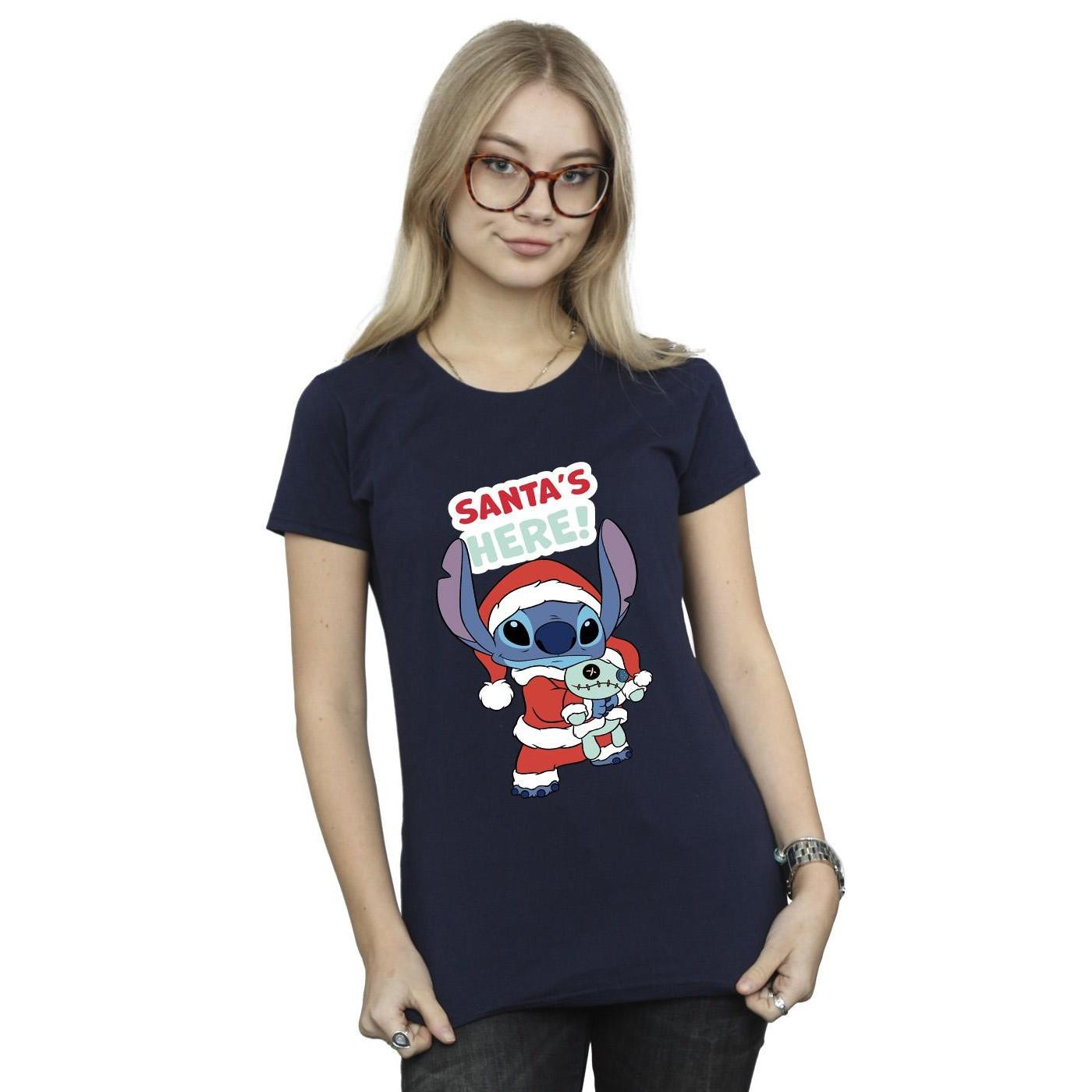 Disney Santa's Here Grafikdruck T-Shirt