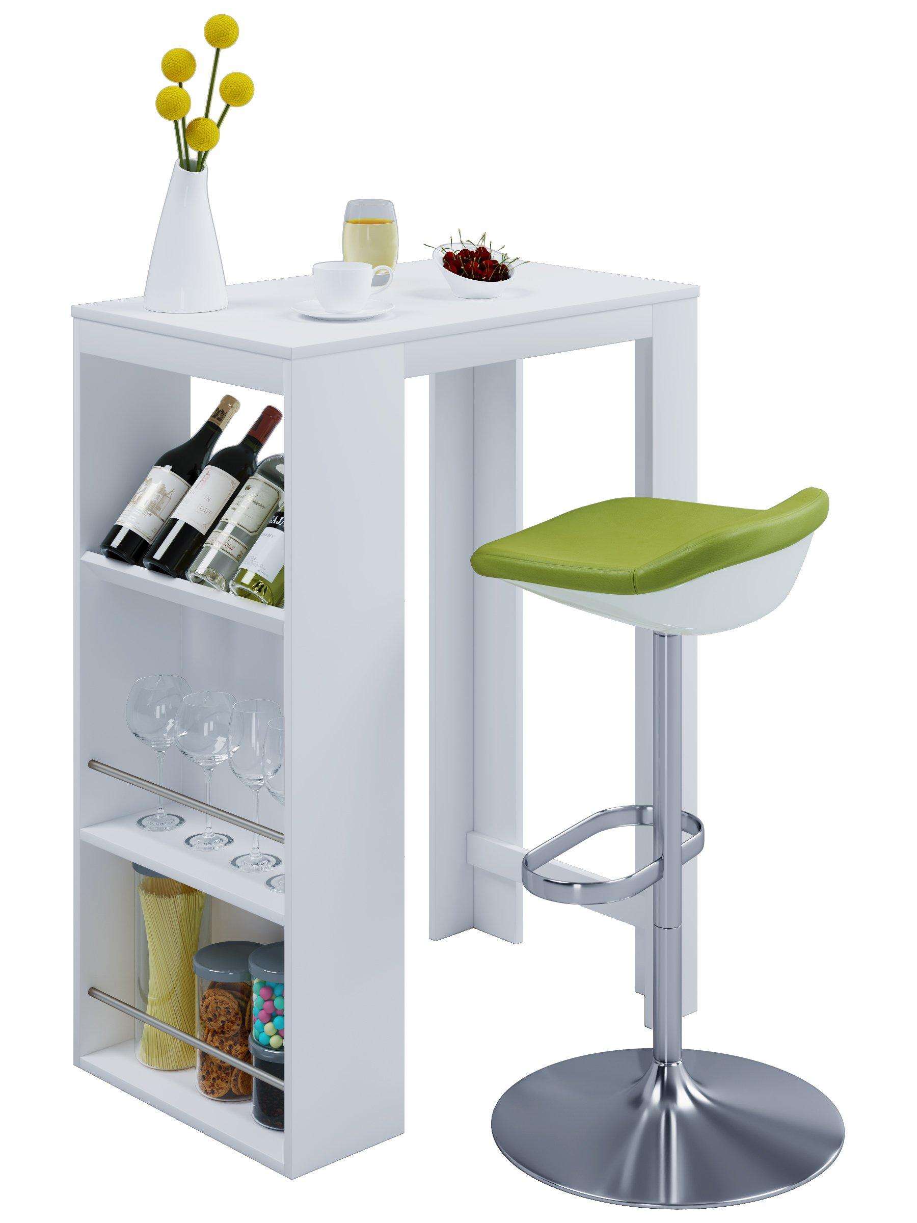 VCM Holz Bartisch Tresen Stehtisch Bistrotisch Bartresen hoher Tisch Oktola