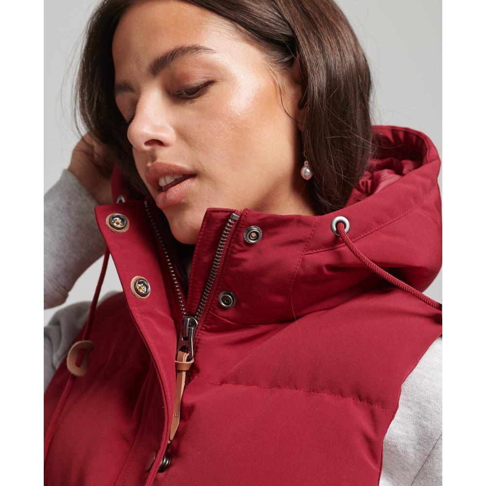 Superdry ärmeose daunenjacke mit kapuze, everest