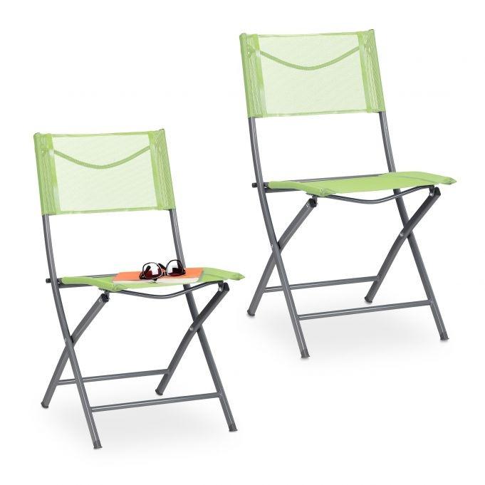B2X Klappbarer Gartenstuhl 2er-Set