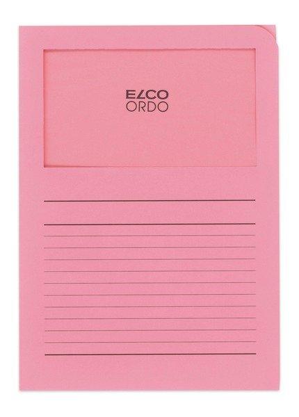 elco ELCO Sichthülle Ordo 120g A4 29489.51 rosa, Fenster 100 Stück