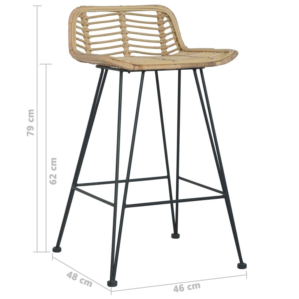VidaXL Barstuhl rattan