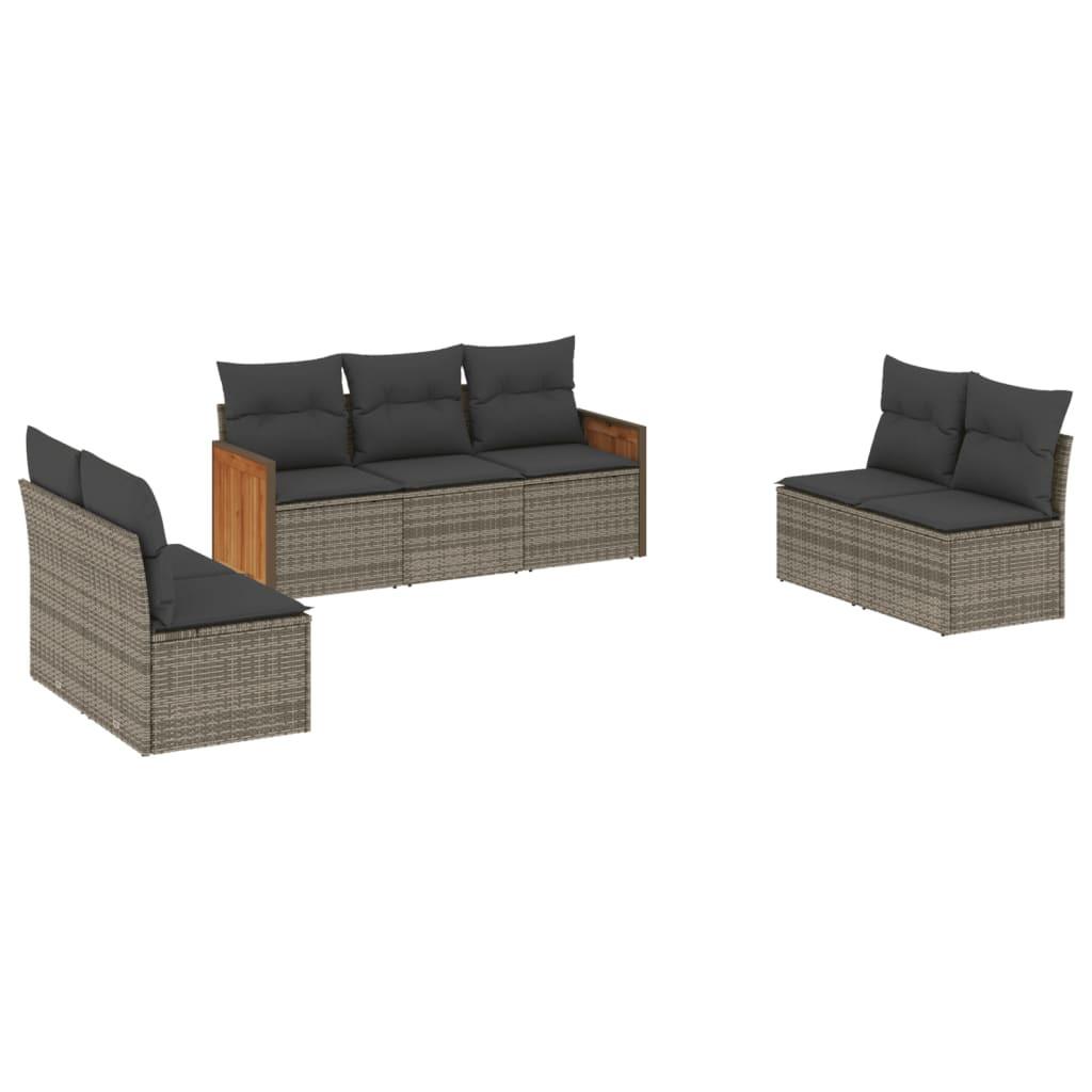 VidaXL Garten sofagarnitur poly-rattan
