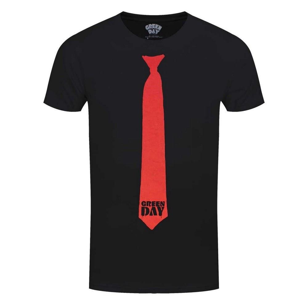 Green Day Green Day Krawatten-Print T-Shirt