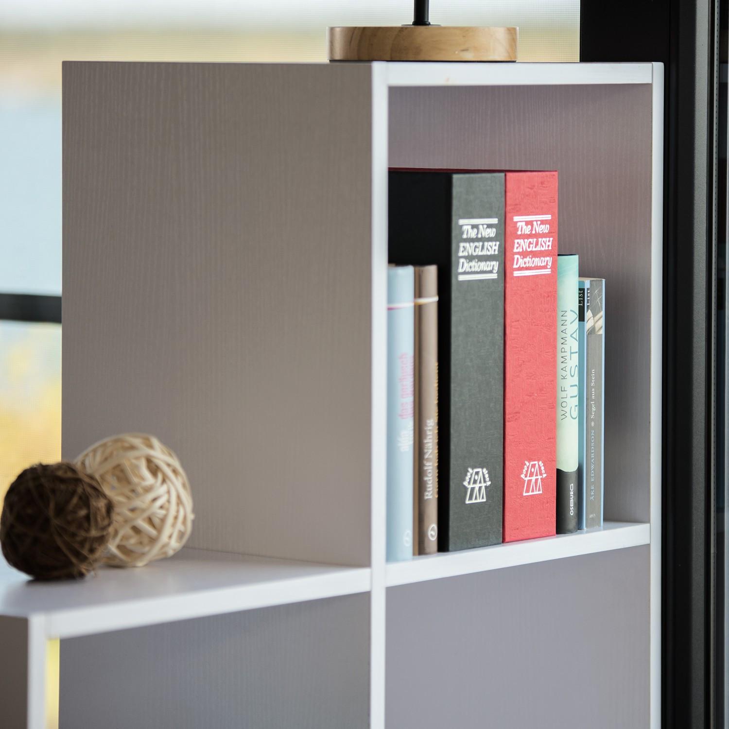 B2X Großes abschließbares Bücherfach