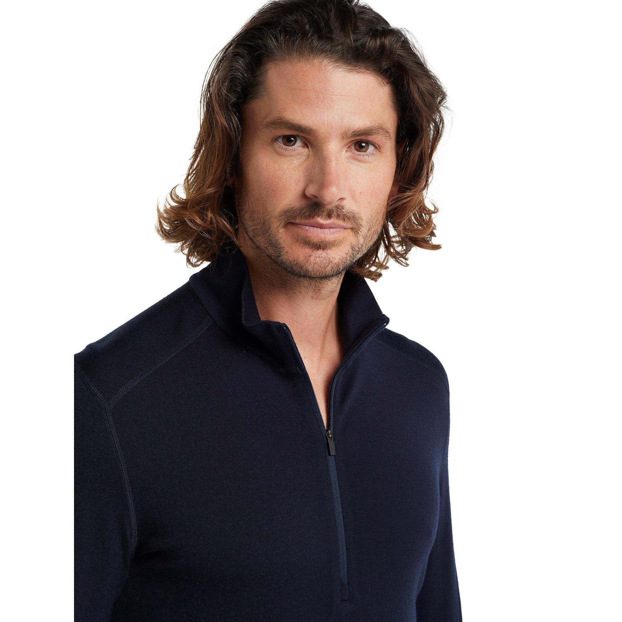 Icebreaker Men Merino 260 Tech LS Half Zip Thermoshirt, Half-Zip, langarm