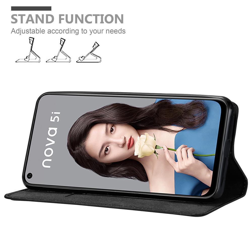 Cadorabo Hülle für Huawei NOVA 5i / P20 LITE 2019 Magnetverschluss, Kartenfach