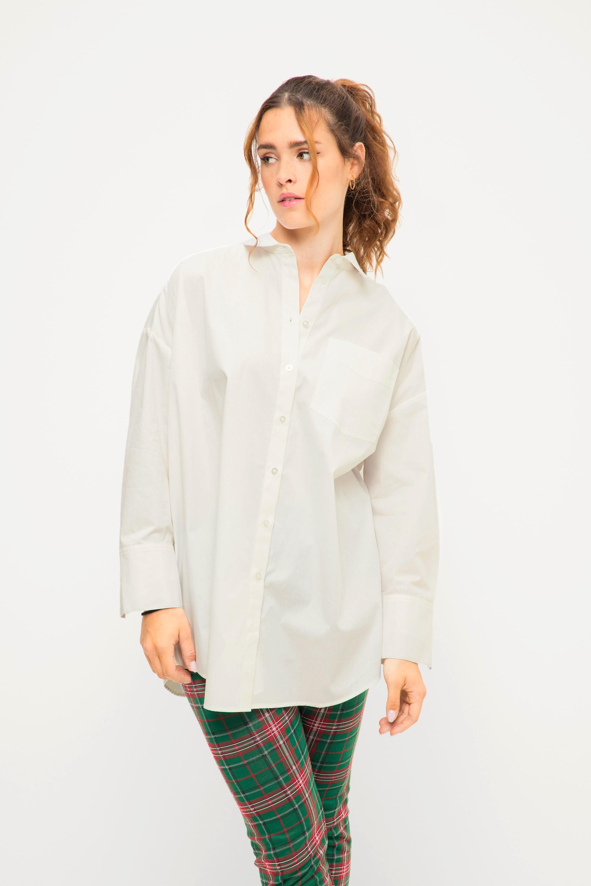 Studio Untold Oversized Hemdbluse mit Rückenprint
