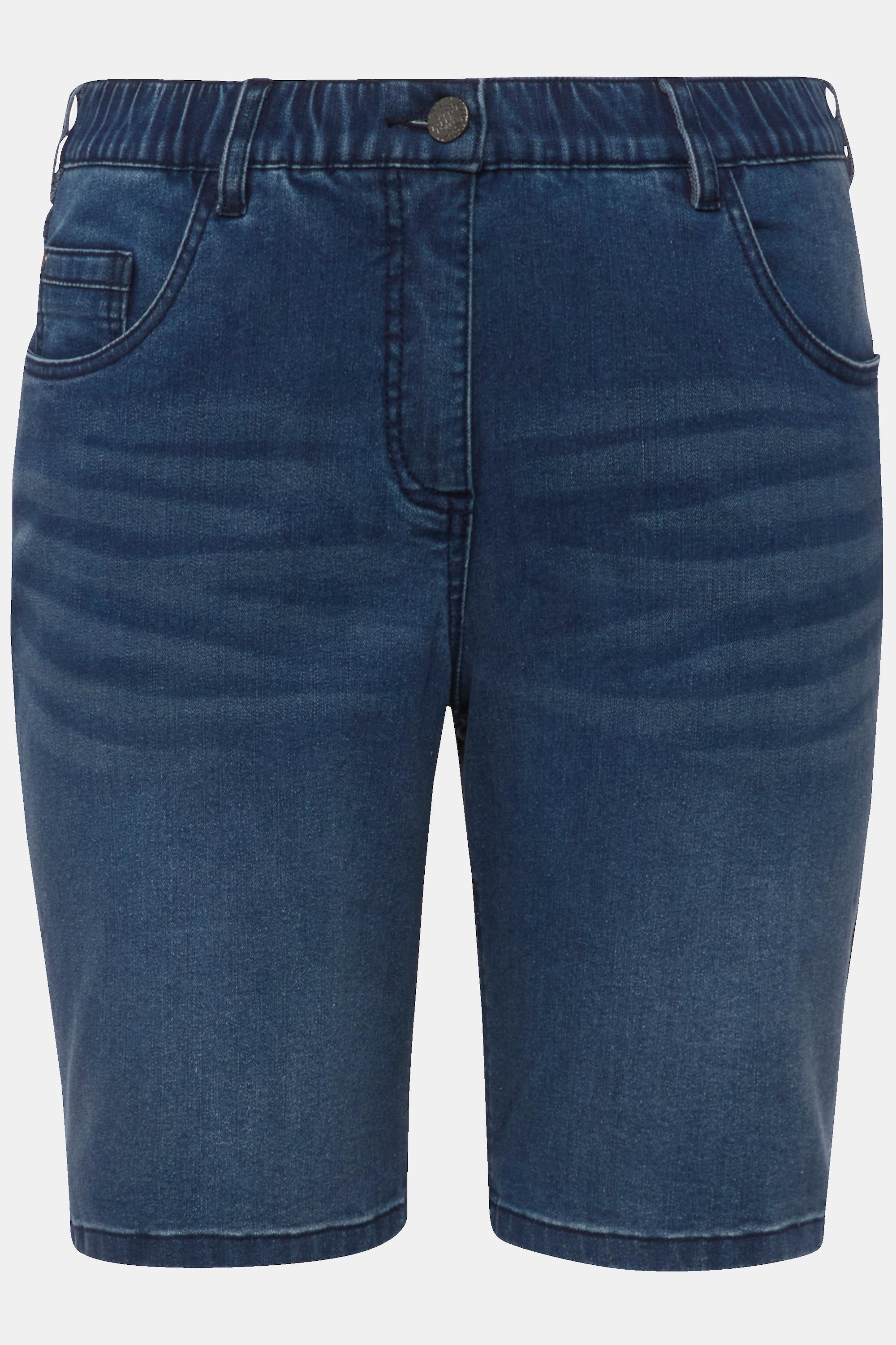 Ulla Popken Mandy 5-Pocket Komfortbund Jeansbermuda