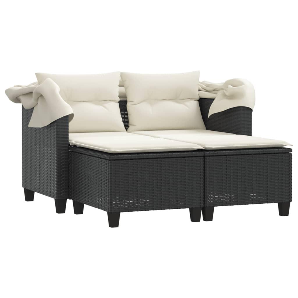 VidaXL Gartensofa poly-rattan