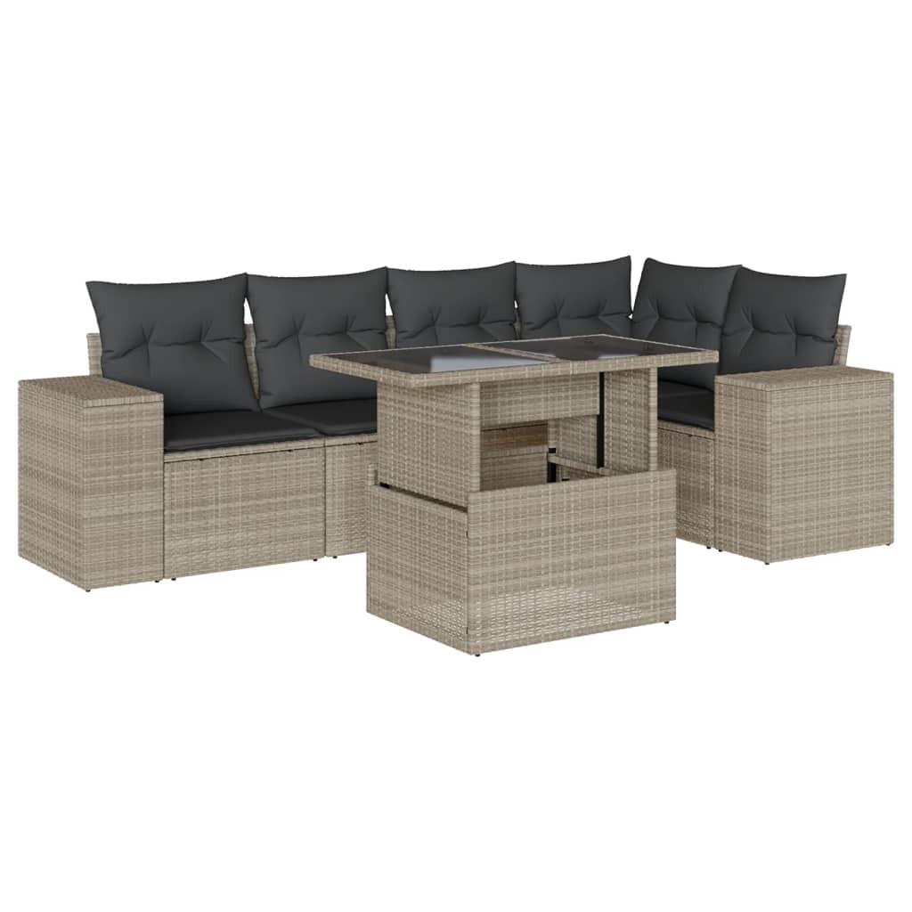 VidaXL Garten sofagarnitur poly-rattan