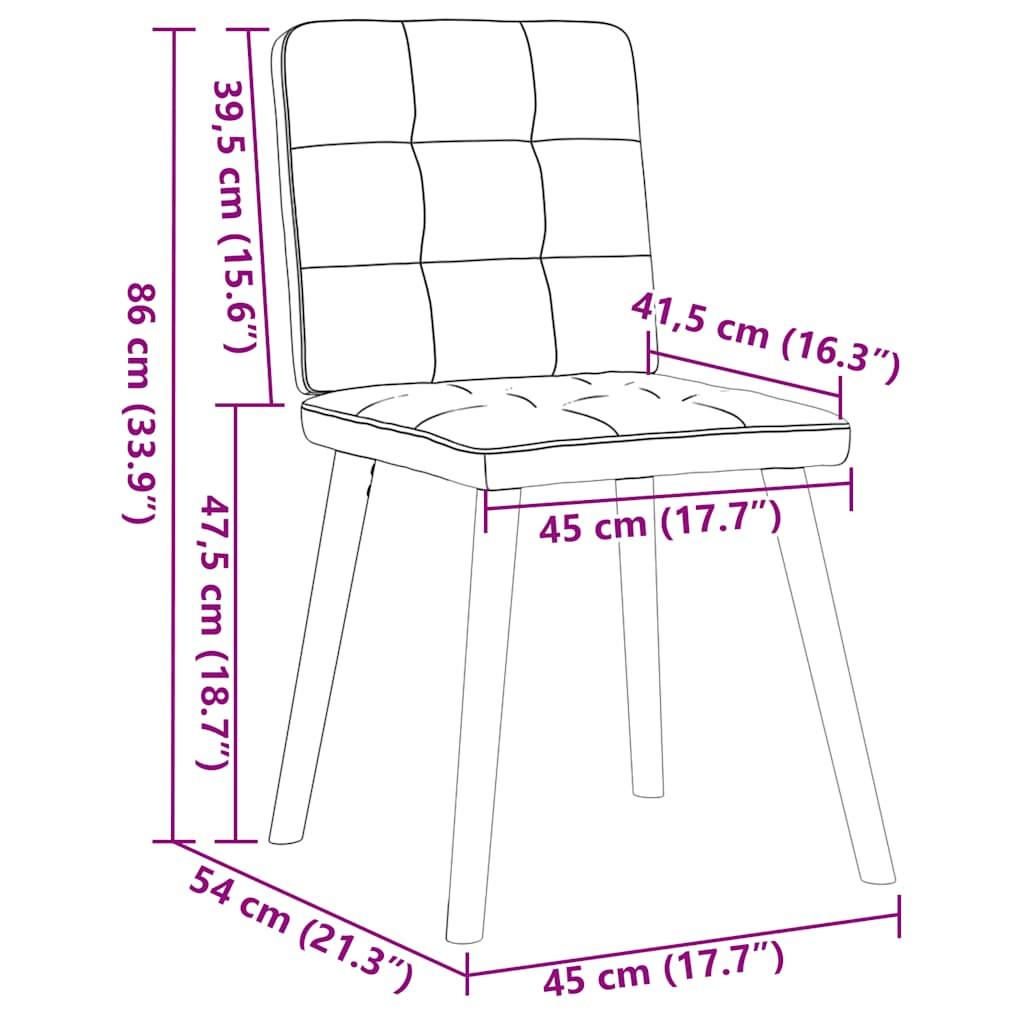 VidaXL Esszimmerstuhl gewebe