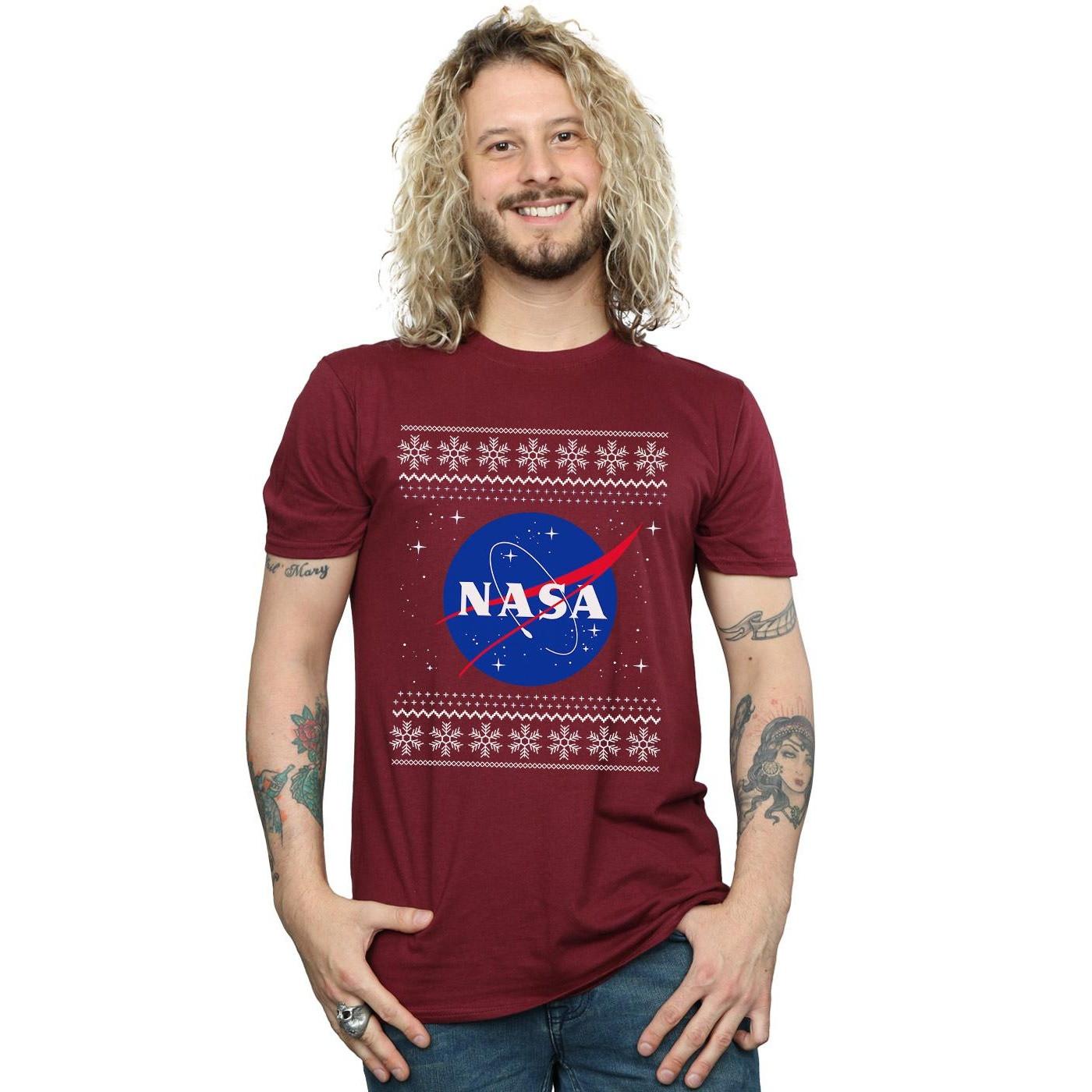 Nasa Christmas Jumper Style T-Shirt