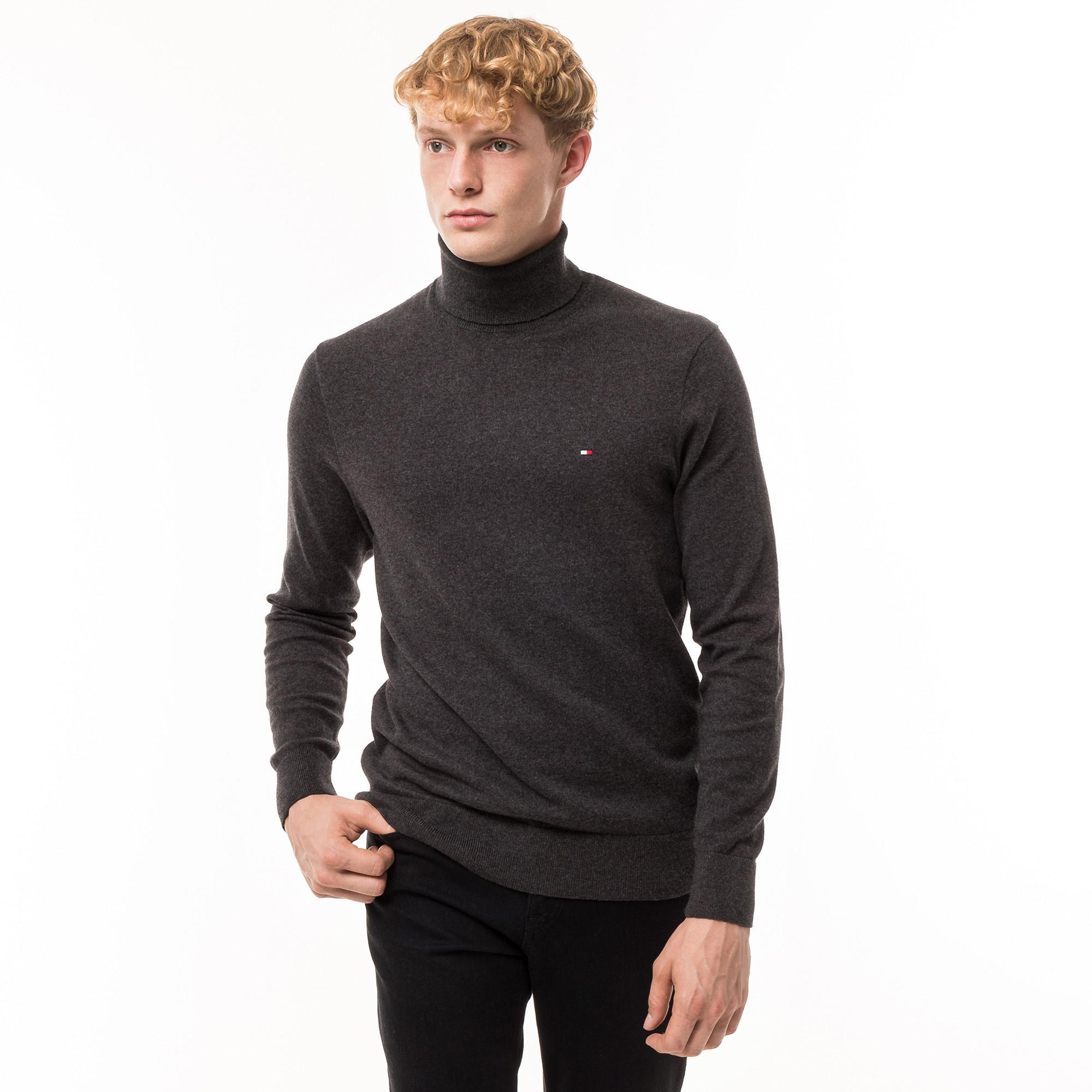 TOMMY HILFIGER PIMA ORG CTN CASHMERE ROLL NECK Cashmere Pullover