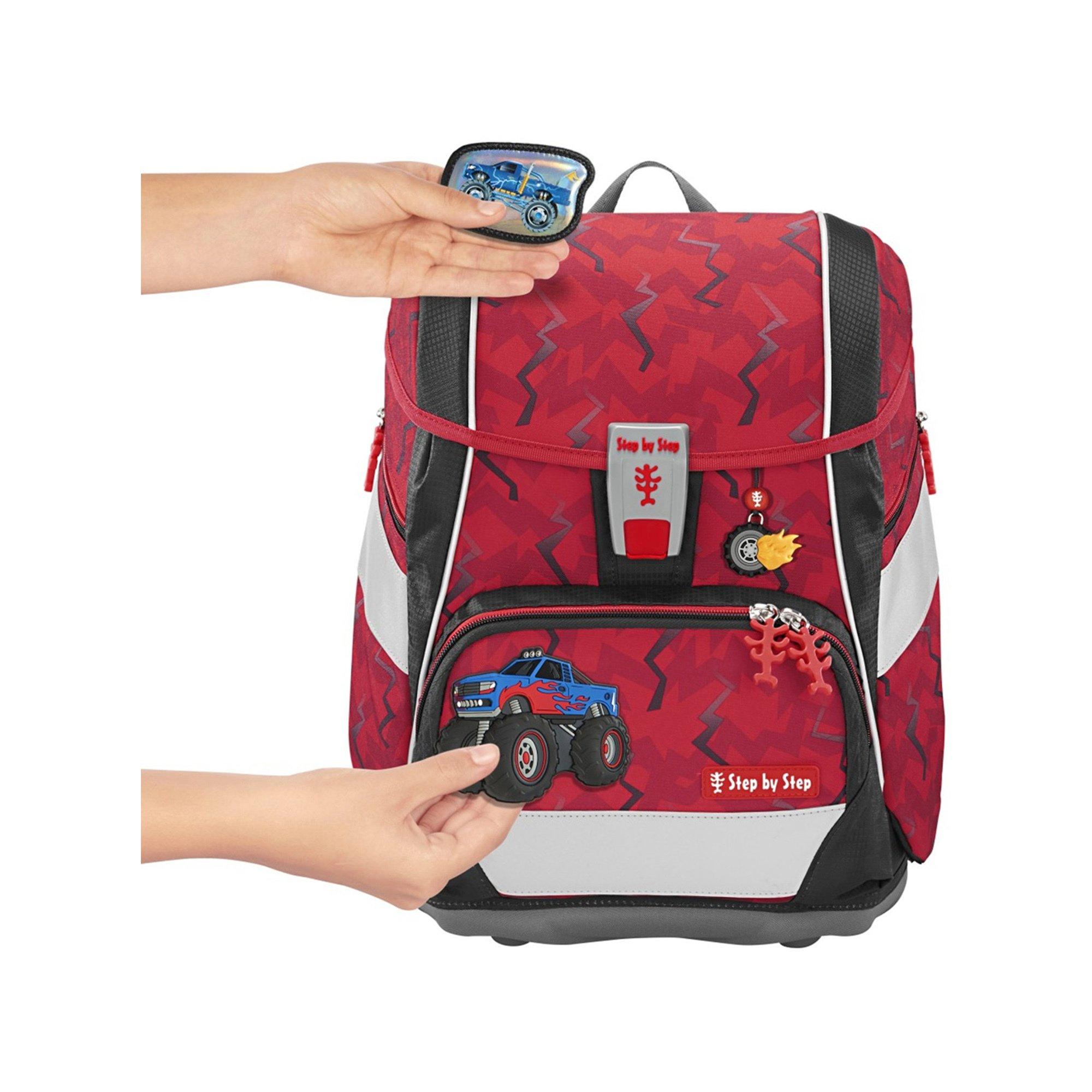 Step by Step Schulrucksack-Set, 6-teilig Monster Truck Rocky