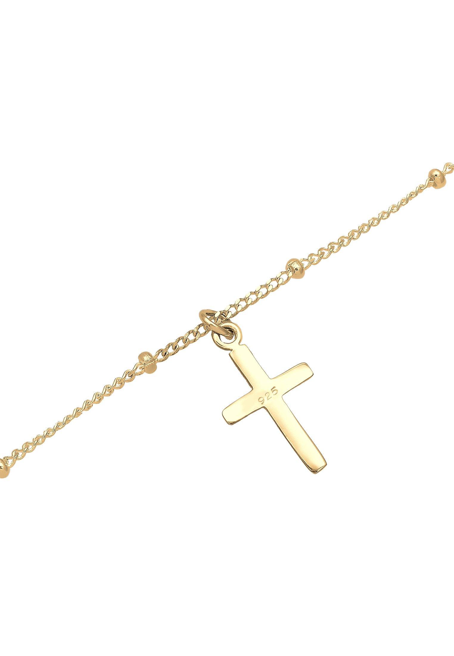 Elli Halskette Choker Kreuz Anhänger
