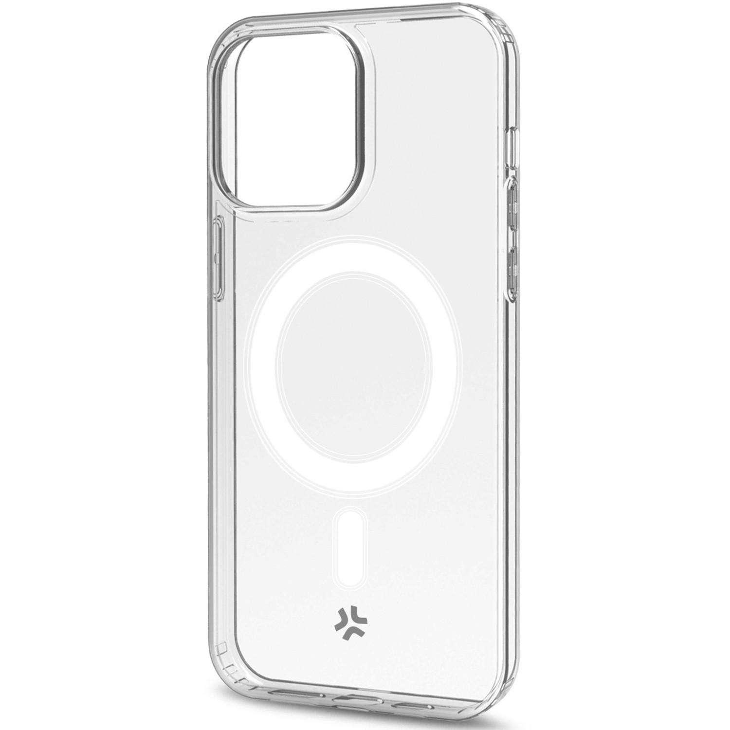 Celly Gelskinmag Magnetische TPU-Abdeckung iPhone 15 Pro Max Transparent