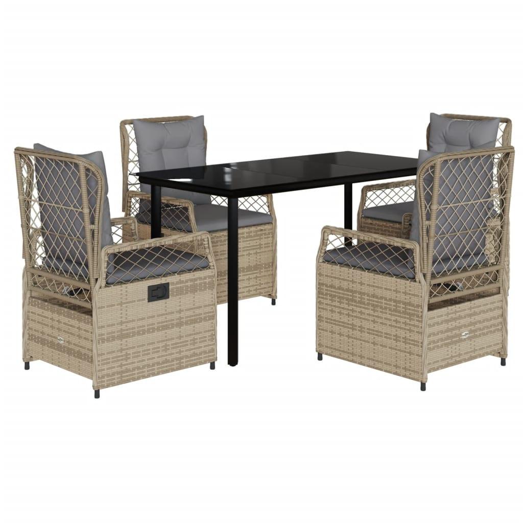 VidaXL Garten essgruppe poly-rattan