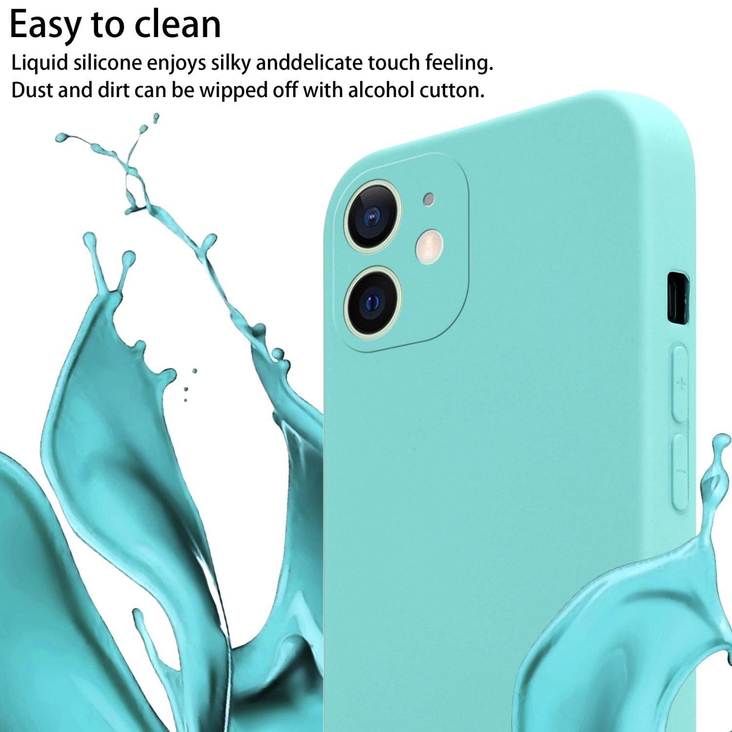 Cadorabo Handy Kette für Apple iPhone 12 MINI Silikon Schutzhülle