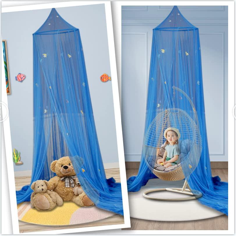 Activity-board Baldachin für Kinder, Bettvorhänge für Kinderbett, Kinderbett & Kleinkindbett, Doppelbett, Voll- & Queensbett, Moskitonetz Baldachin