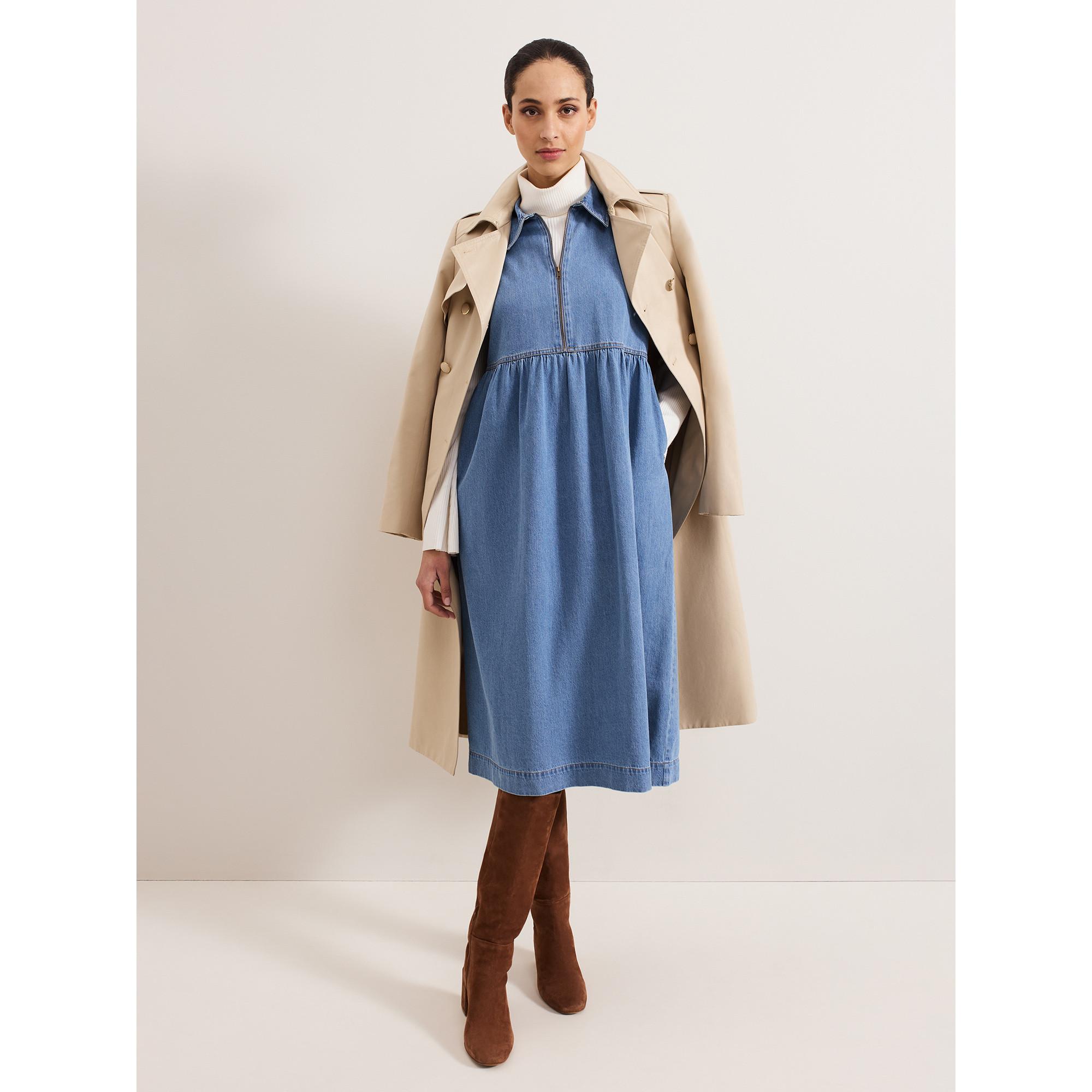Phase Eight Blakely Jeans Midikleid