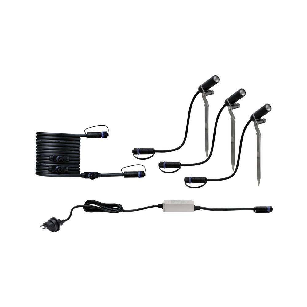 Paulmann Plug & Shine LED Gartenstrahler Plantini CH IP65 3000K 3x2W 30VA
