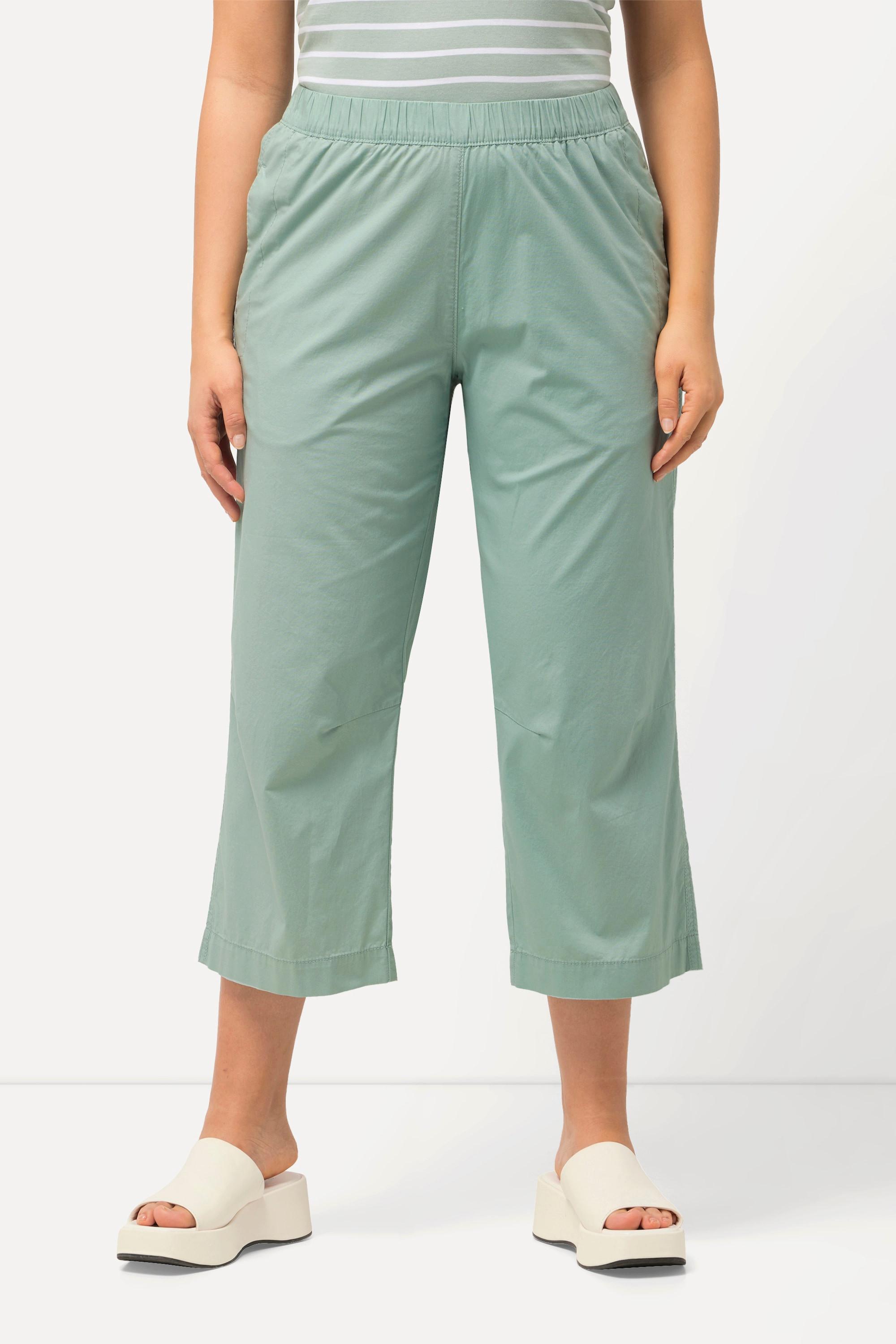 Ulla Popken 7/8-Hose Ruby mit geformtem Knie und geradem Bein