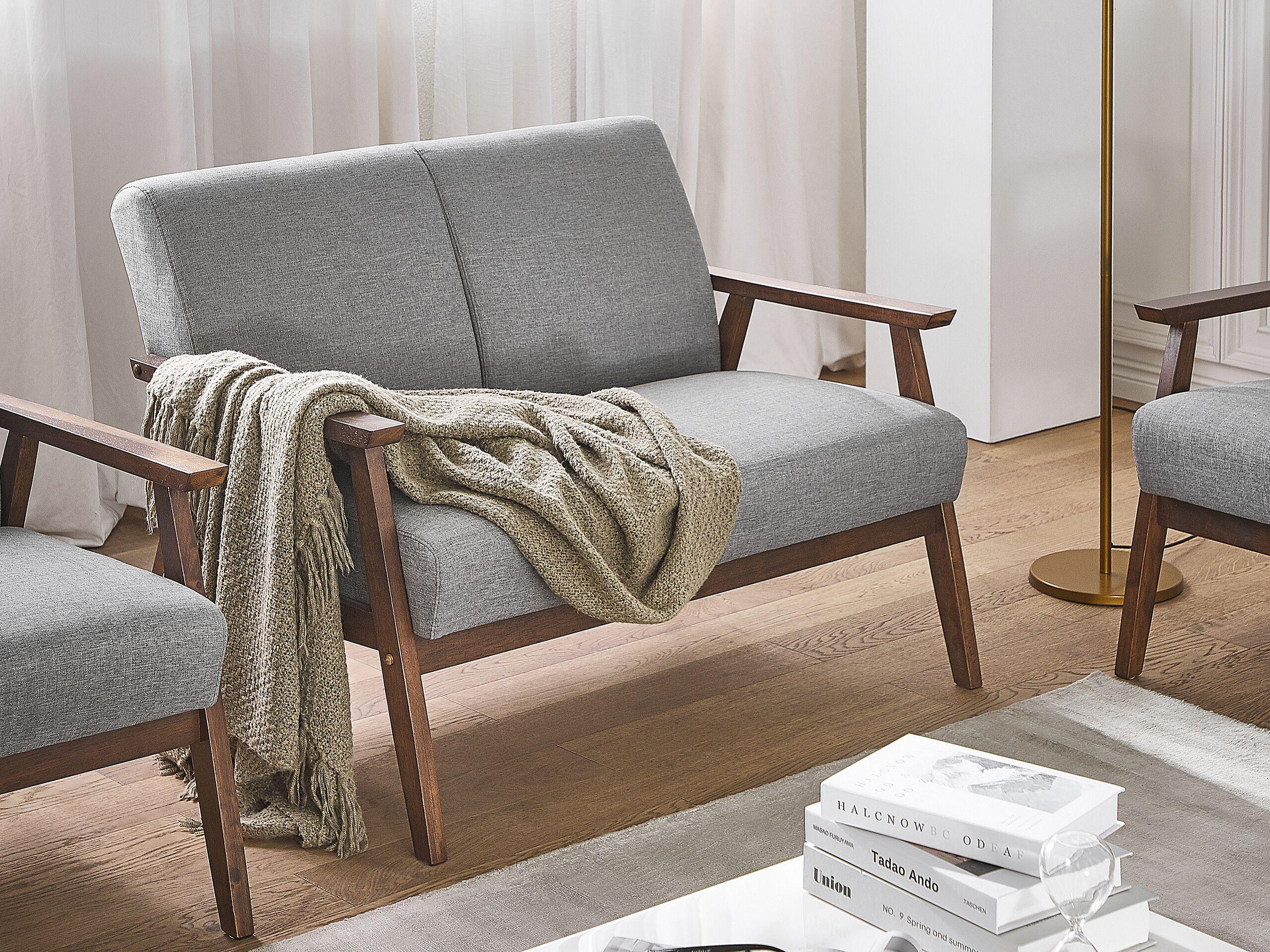 Beliani 2 Sitzer Sofa aus Polyester Retro ASNES
