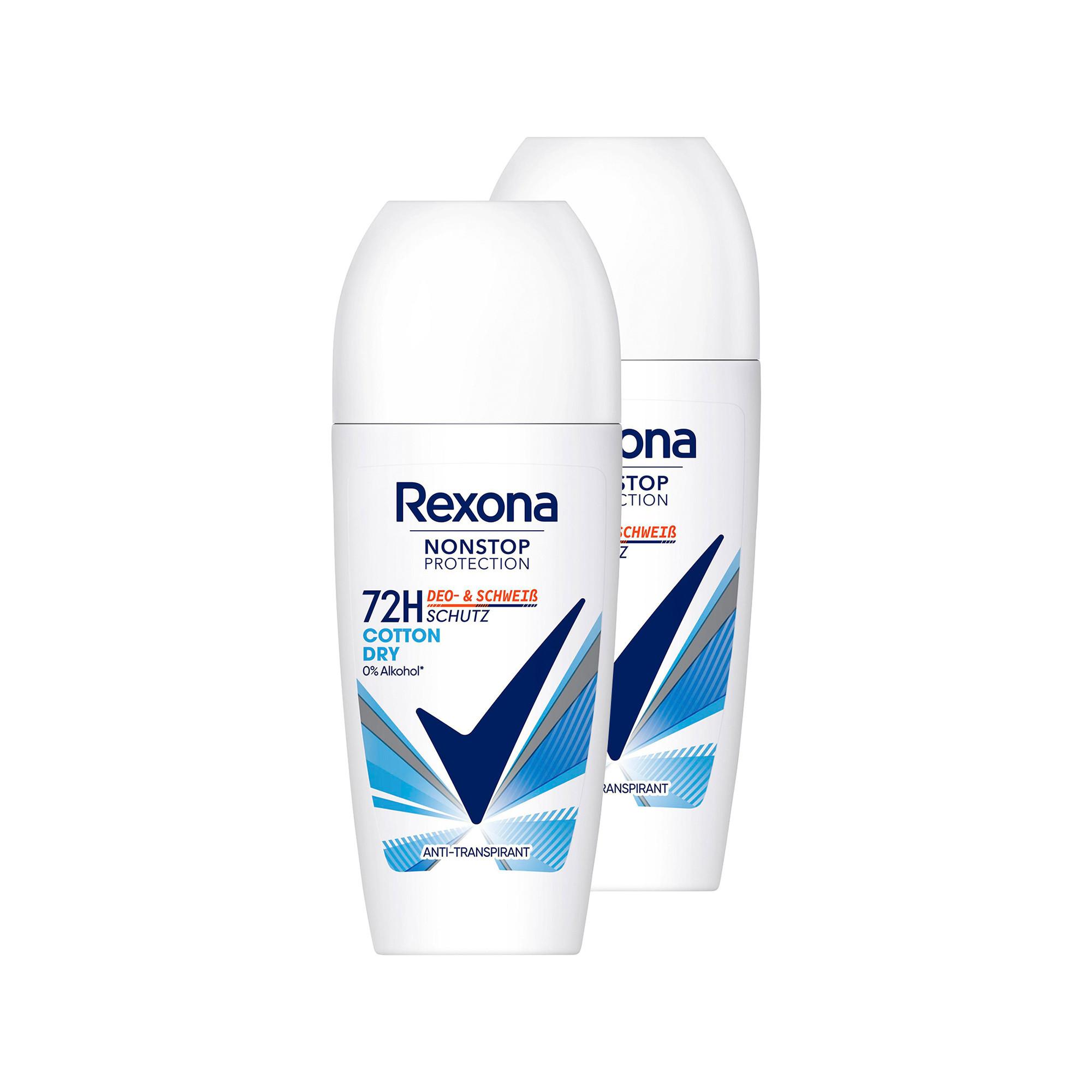 Rexona Nonstop Protection Cotton Dry Deo Roll-On DUO