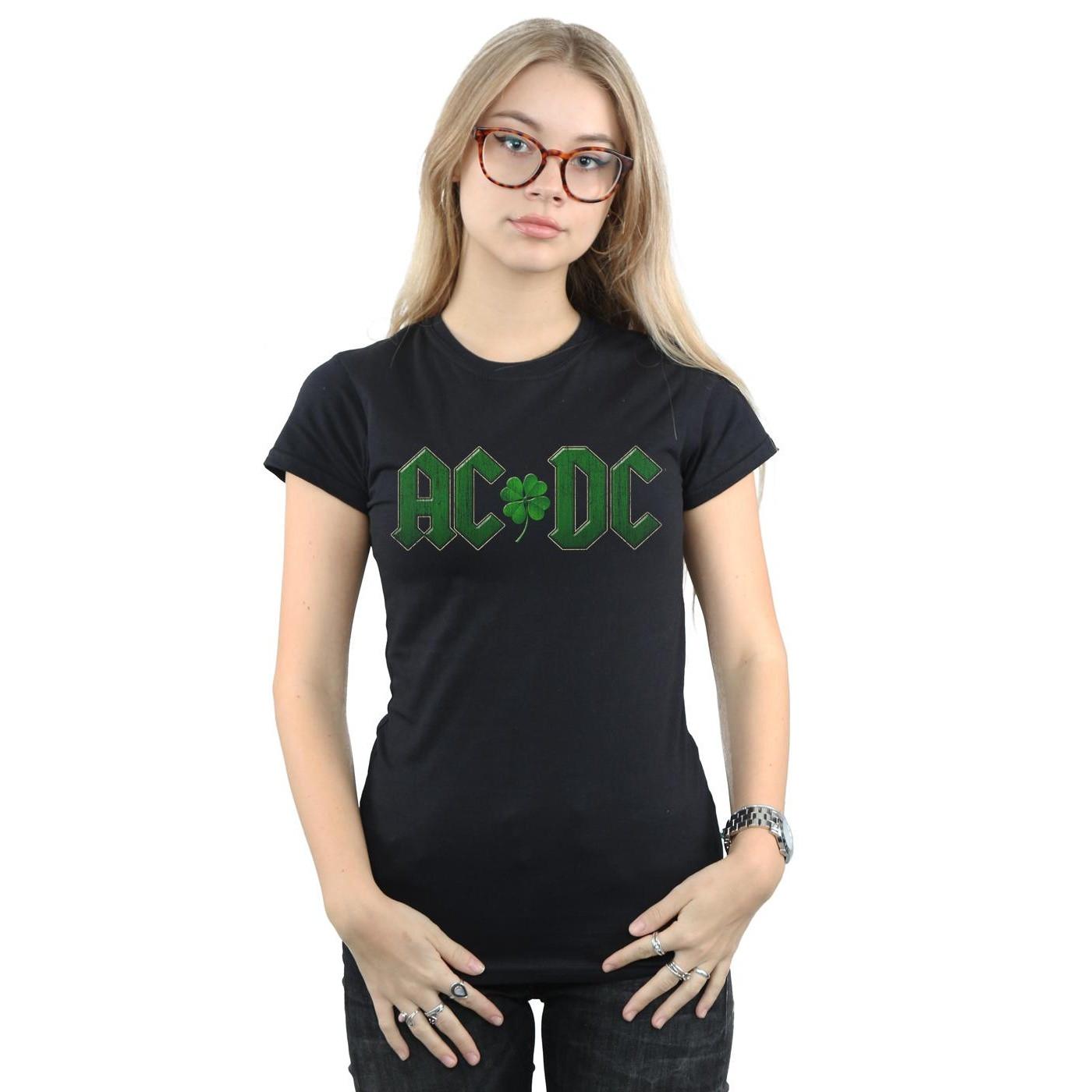 AC/DC ACDC Shamrock Logo Regular Fit T-Shirt