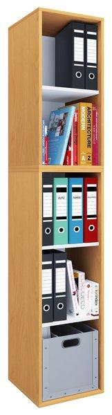 VCM Holz Büro Stand Regal Bücher Ordner Aktenregal Ordnerregal Bücherregal Lona l 5f