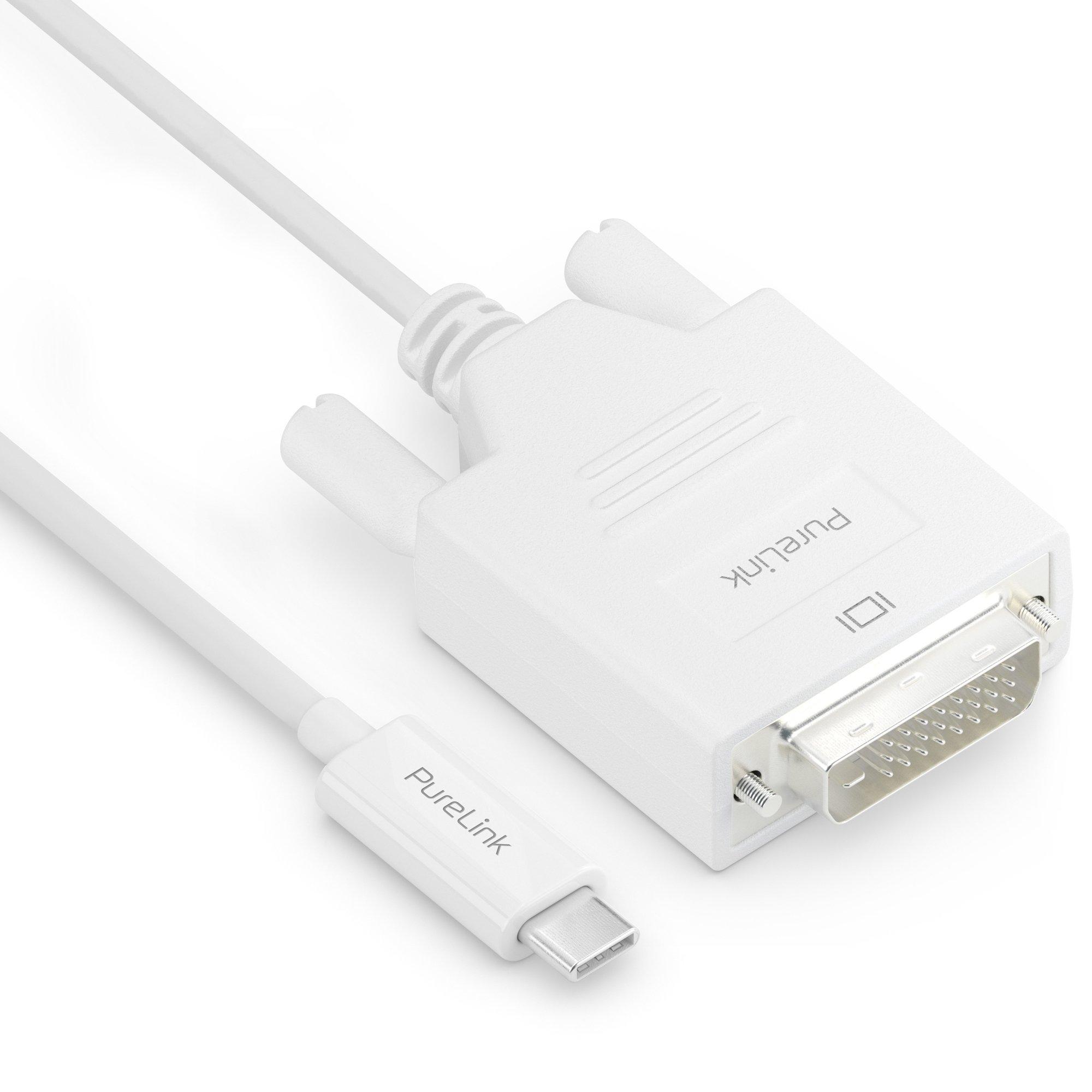 PureLink PureLink IS2210-010 Videokabel-Adapter 1 m USB Typ-C DVI-D Weiß